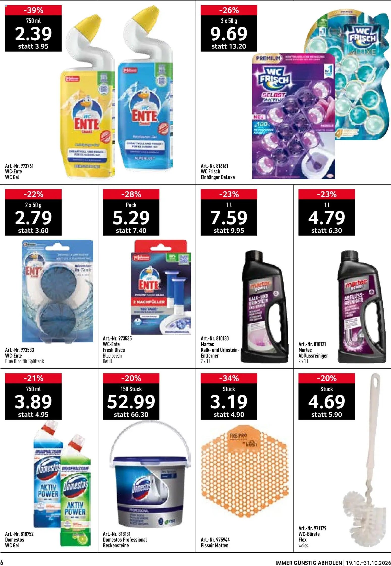 Prodega aktionen Reinigung