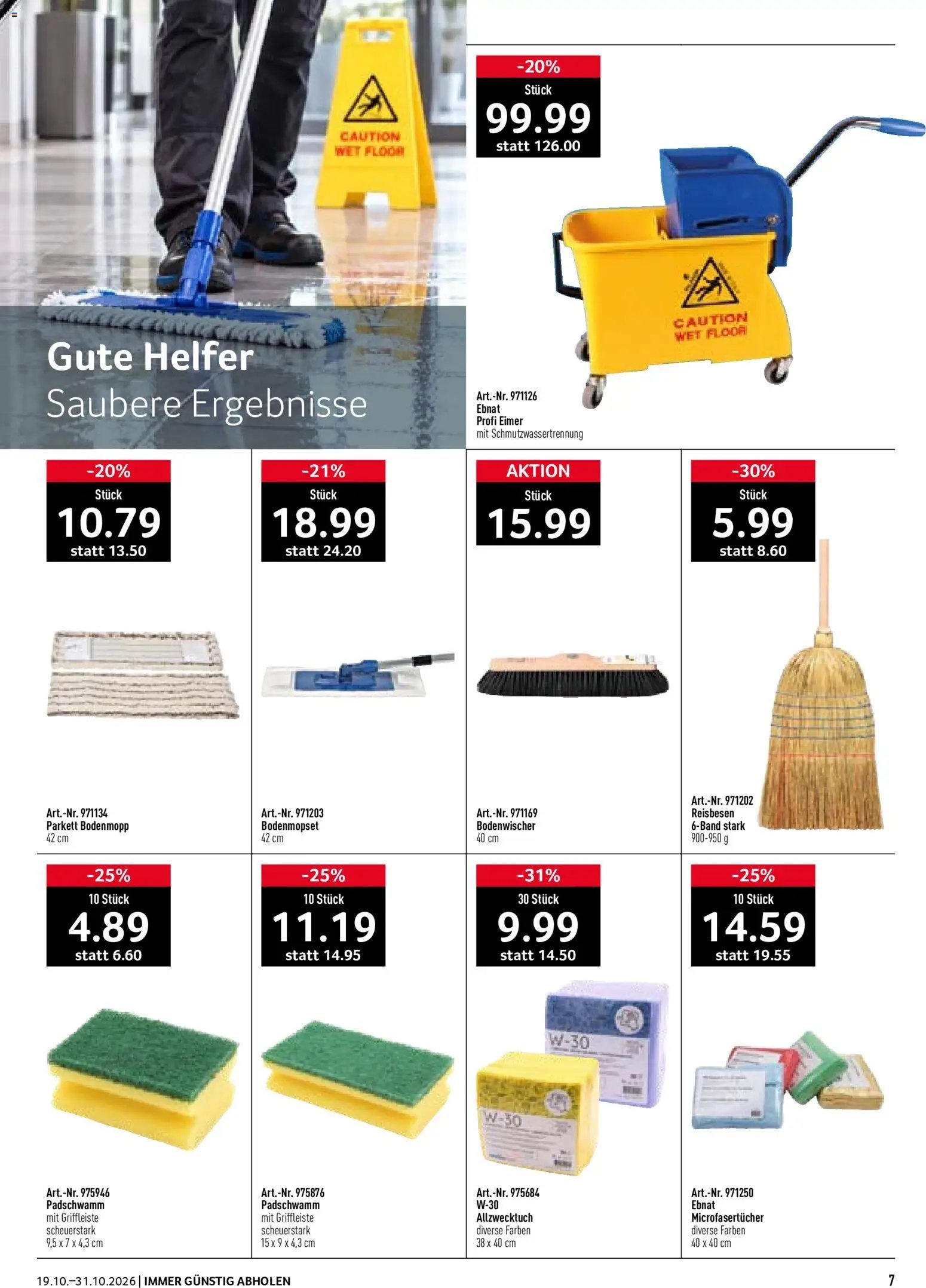 Prodega aktionen Reinigung