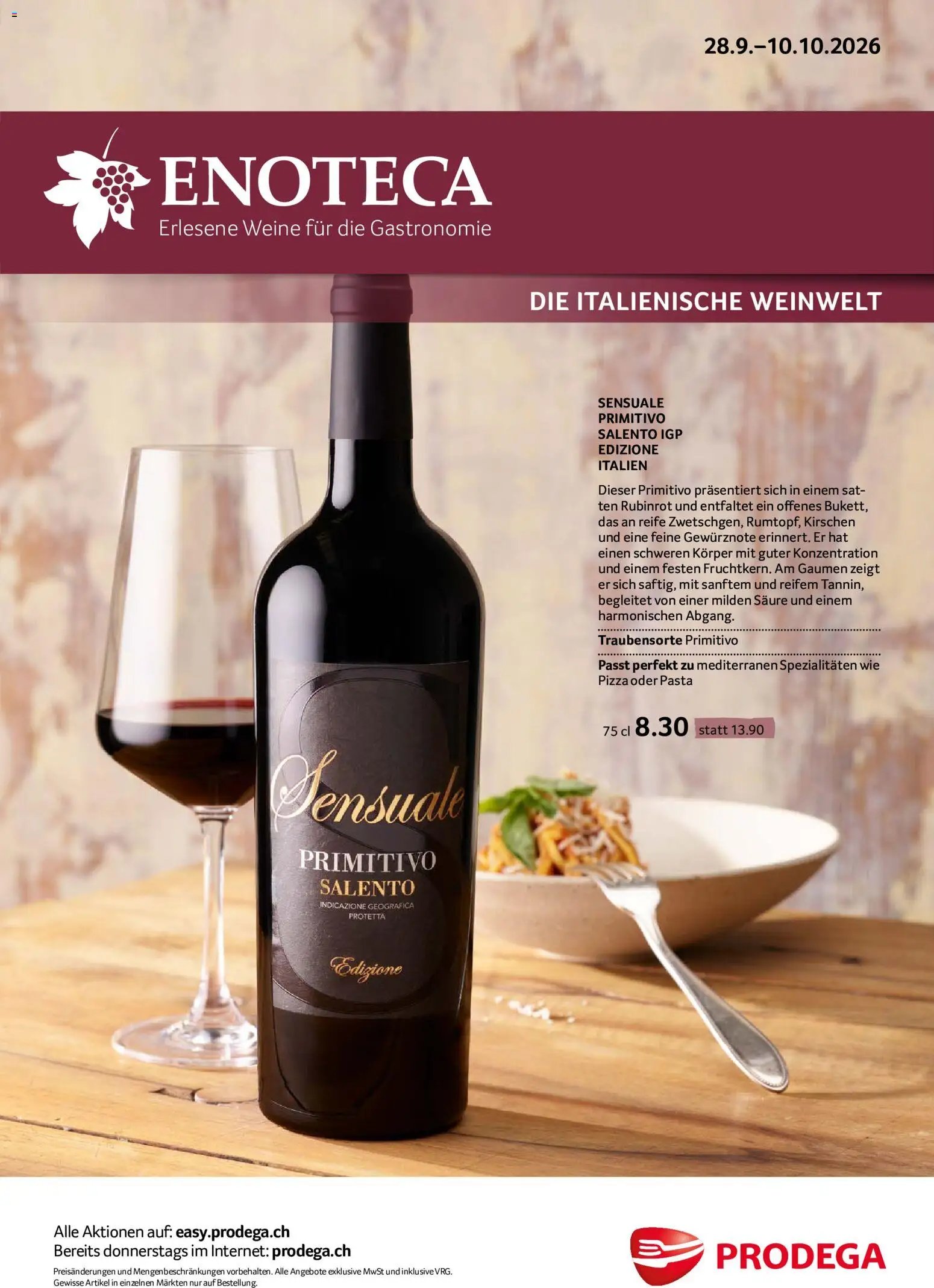 Prodega aktionen Enoteca