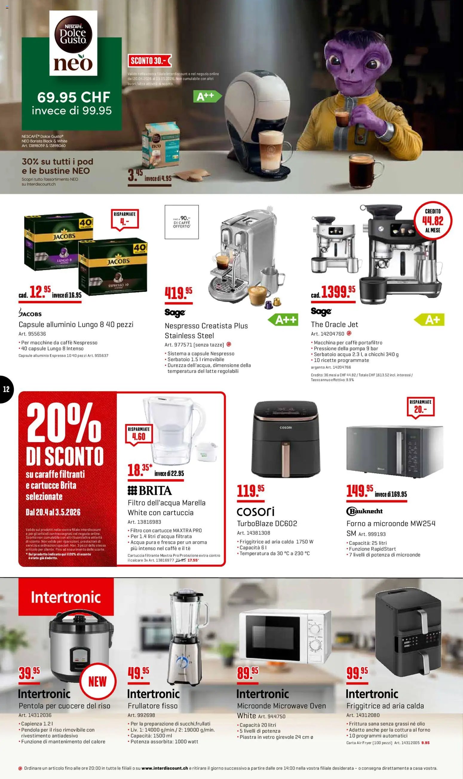 Interdiscount aktionen 20% di sconto  IT (2026-04-27 - 2026-05-03)