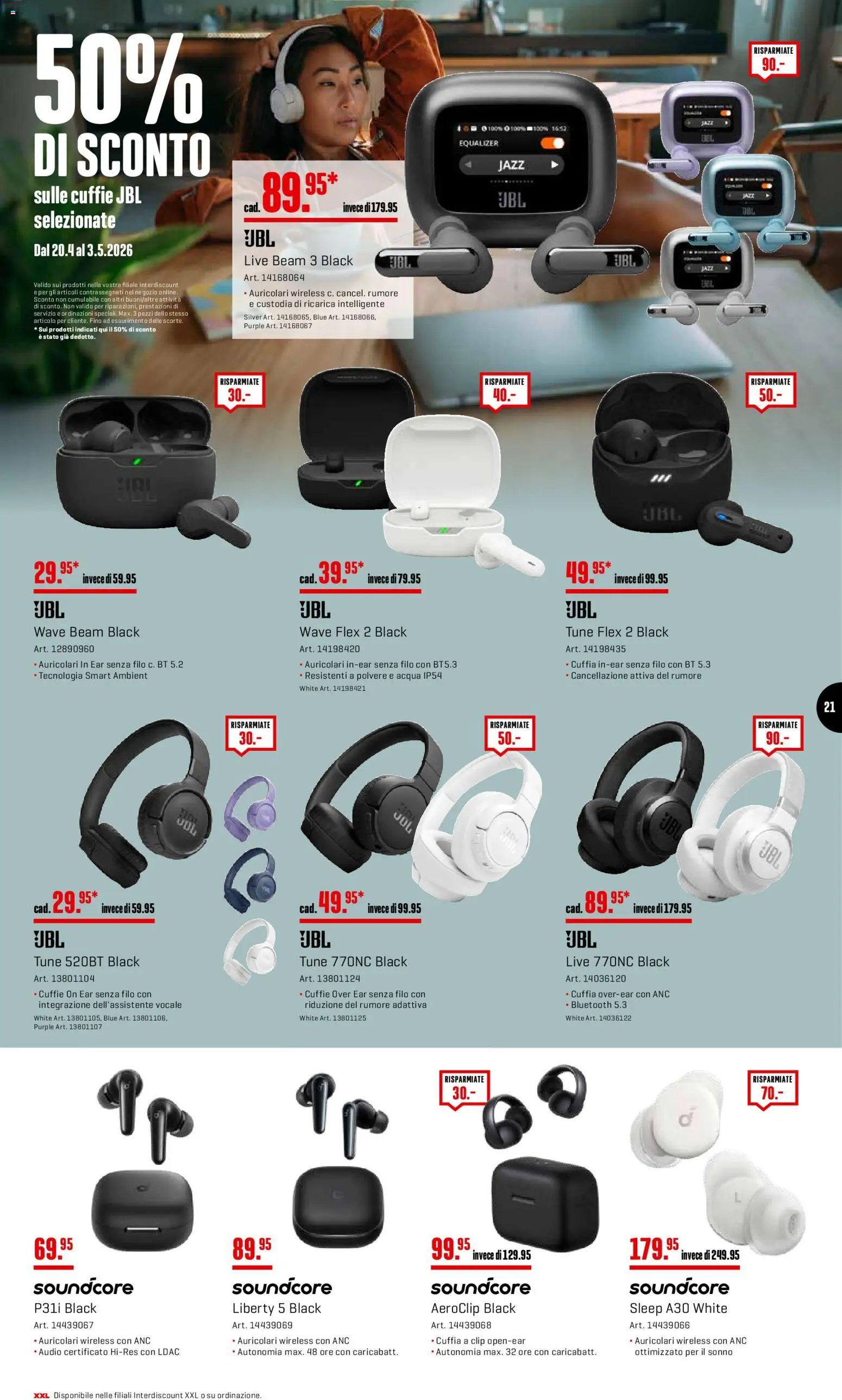 Interdiscount aktionen 20% di sconto  IT (2026-04-27 - 2026-05-03)