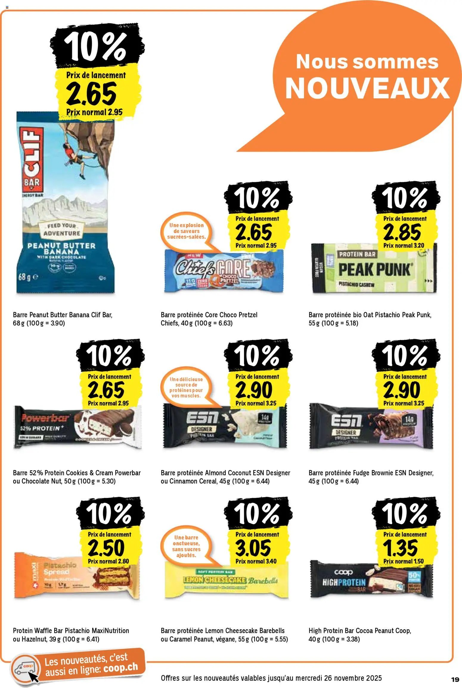 Coop - Les actions de la semaine (2025-11-13 - 2025-11-19) | 19