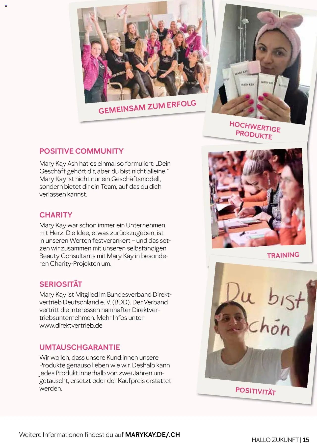 Mary Kay Aktionen Zukunft (2025-03-17 - 2025-12-31) | 15