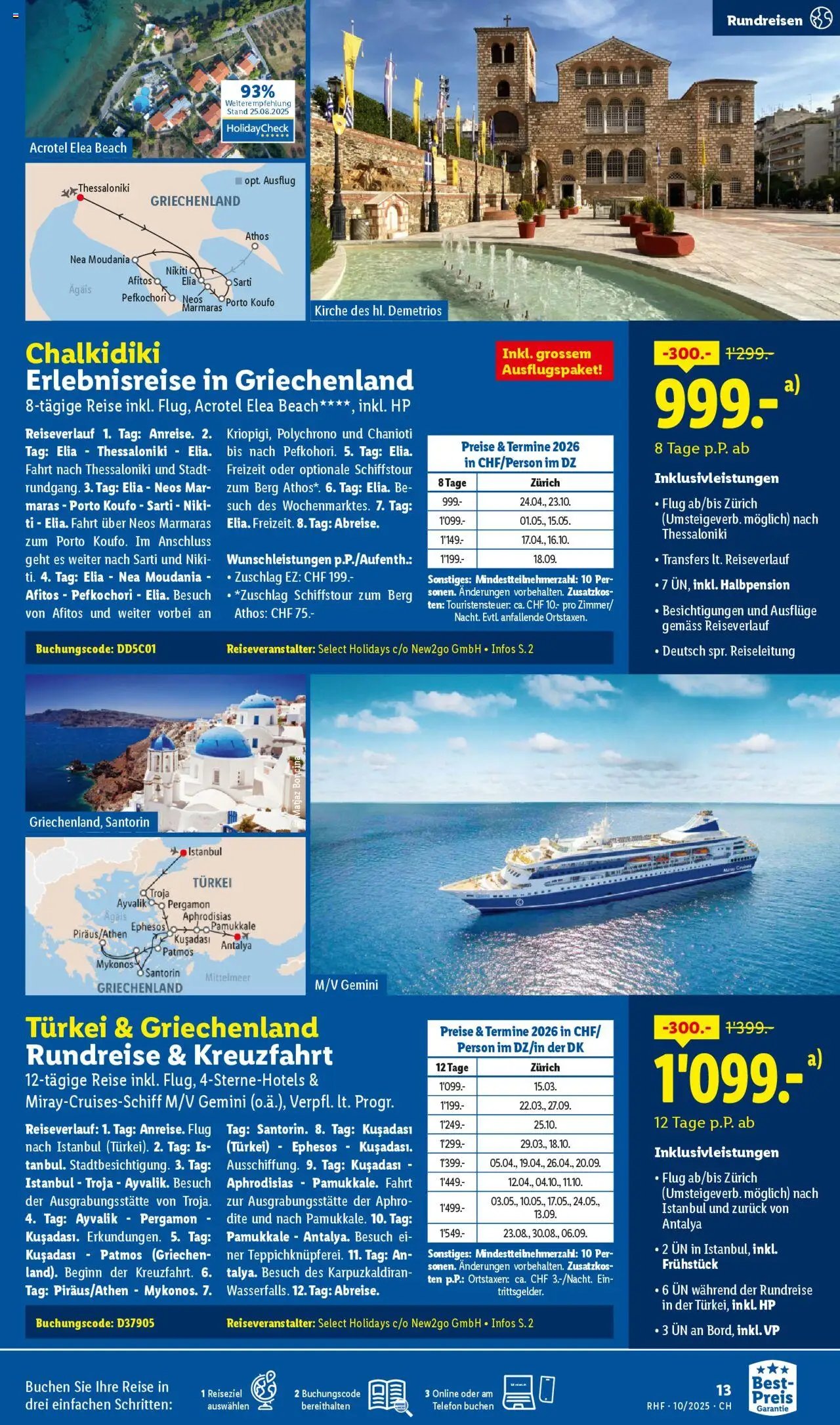 Lidl Aktionen Reisen Oktober (2025-09-27 - 2025-10-31)