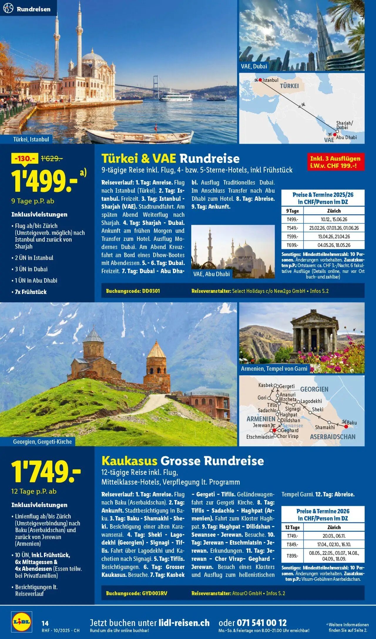 Lidl Aktionen Reisen Oktober (2025-09-27 - 2025-10-31)