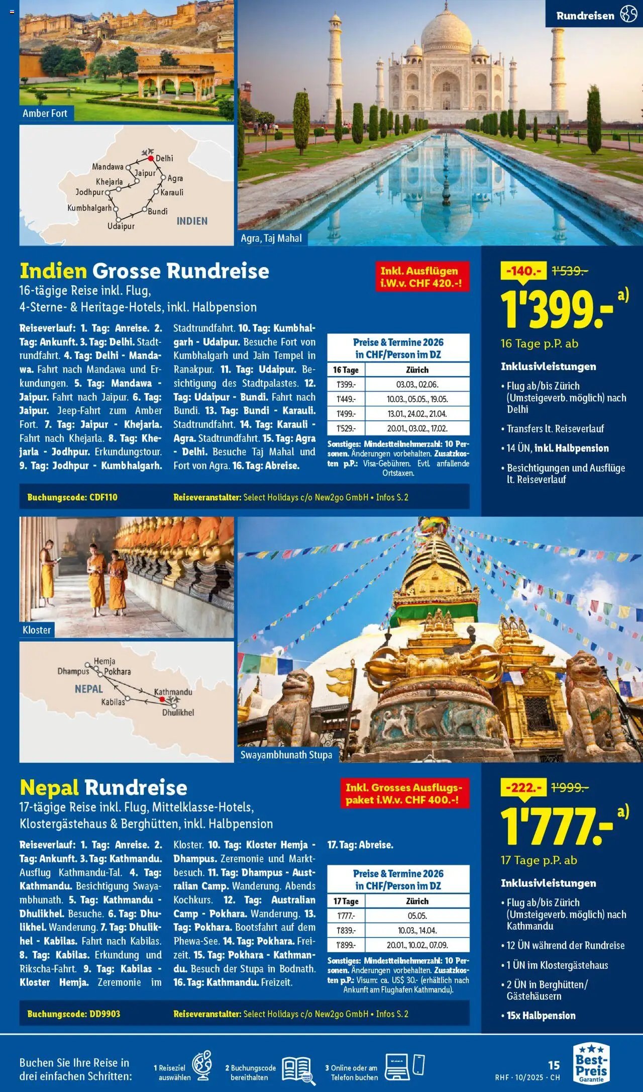 Lidl Aktionen Reisen Oktober (2025-09-27 - 2025-10-31)