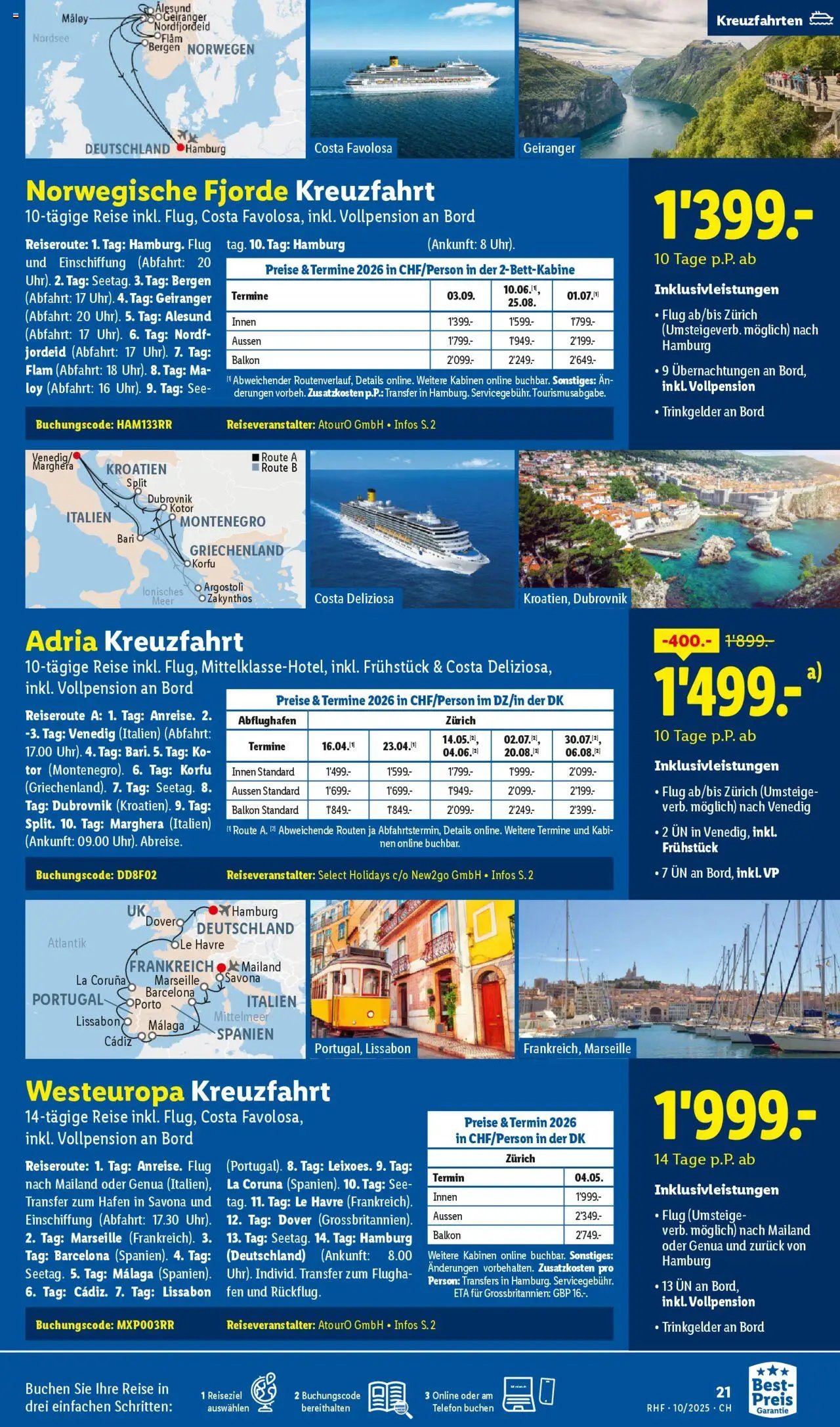 Lidl Aktionen Reisen Oktober (2025-09-27 - 2025-10-31)
