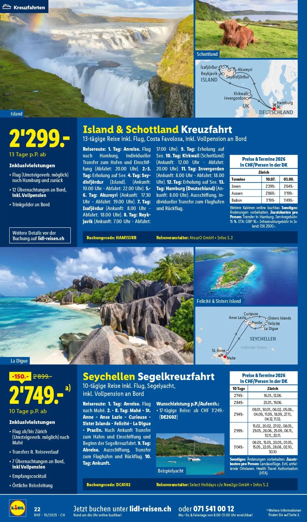 Lidl Aktionen Reisen Oktober (2025-09-27 - 2025-10-31)