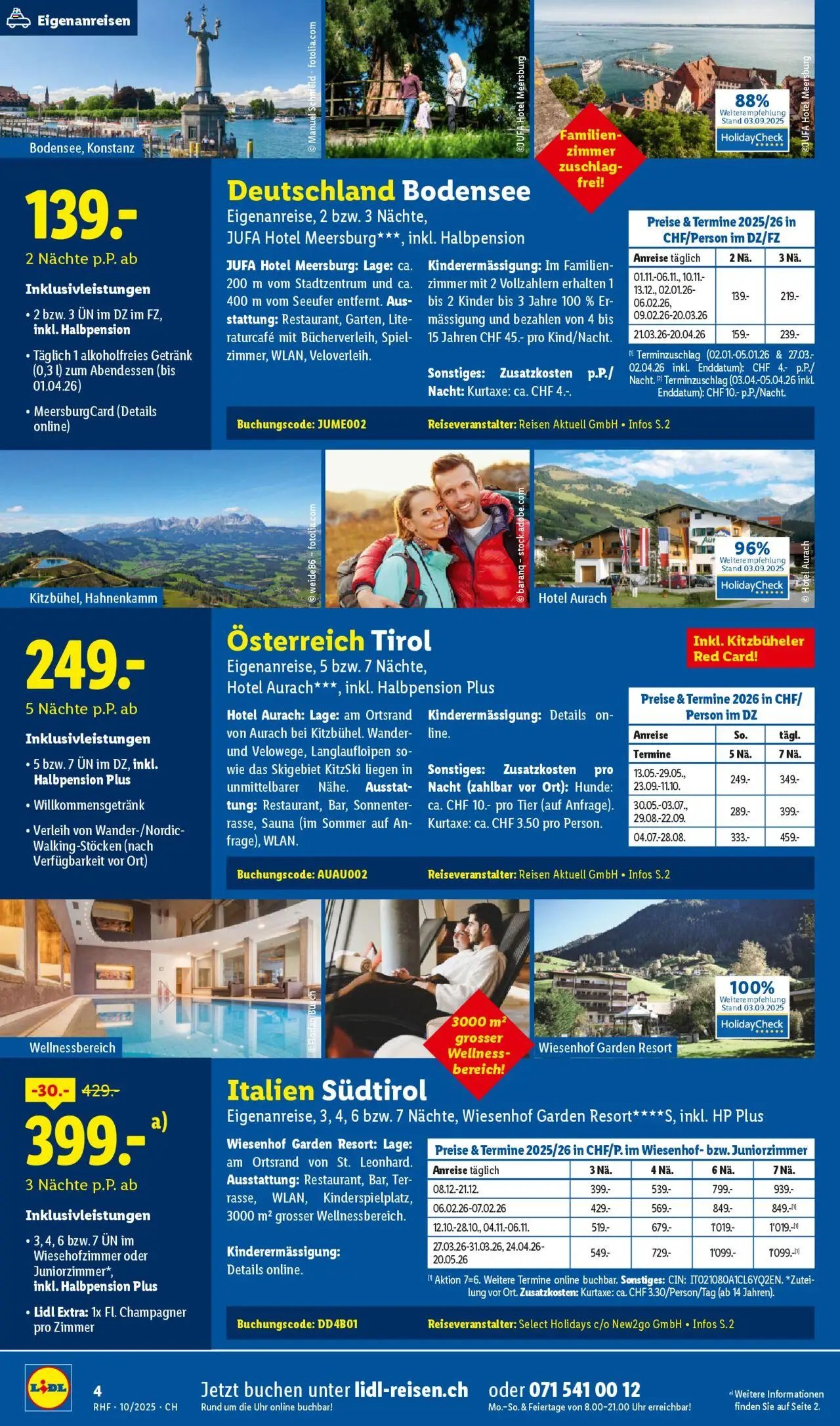Lidl Aktionen Reisen Oktober (2025-09-27 - 2025-10-31)