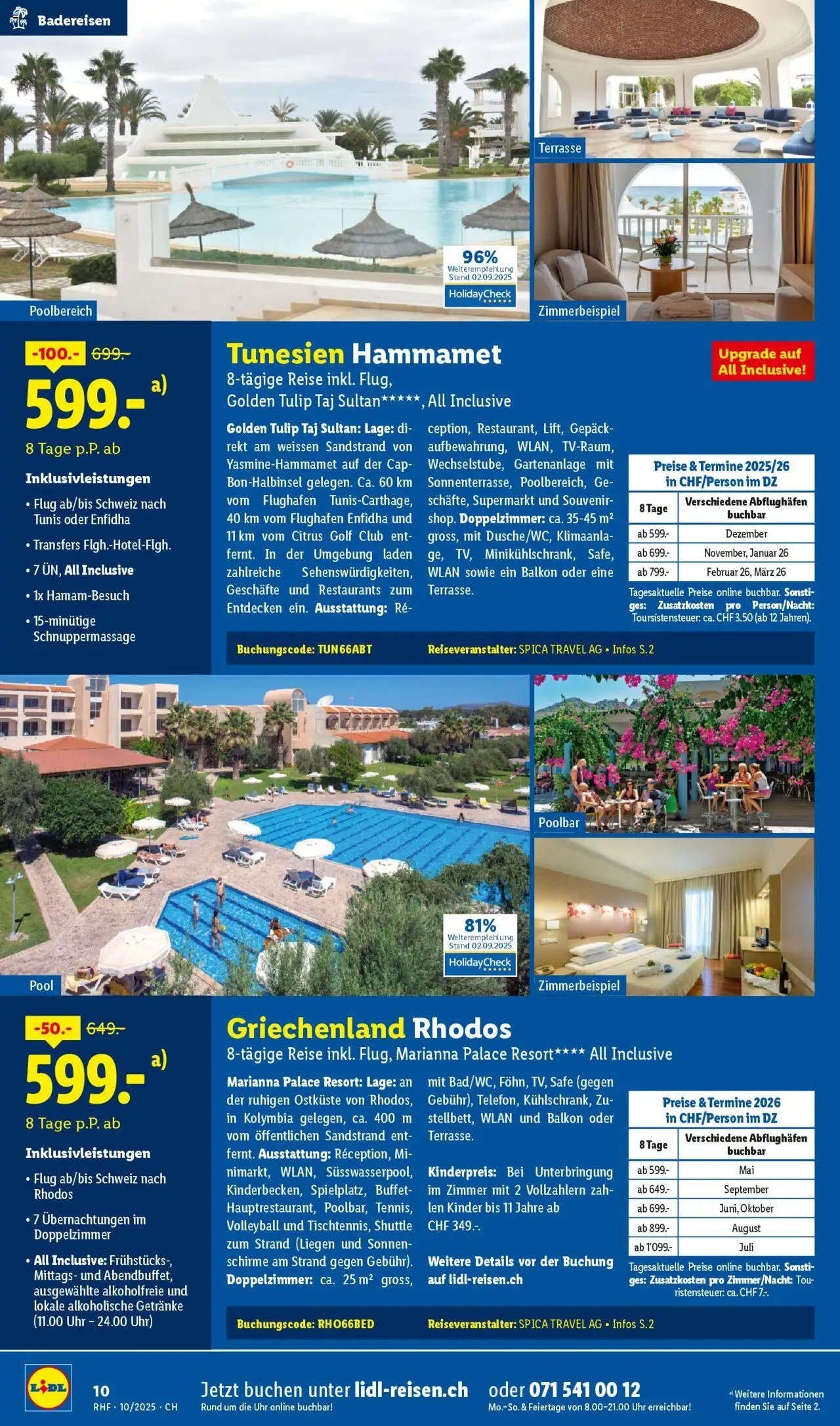 Lidl Aktionen Reisen Oktober (2025-09-27 - 2025-10-31)