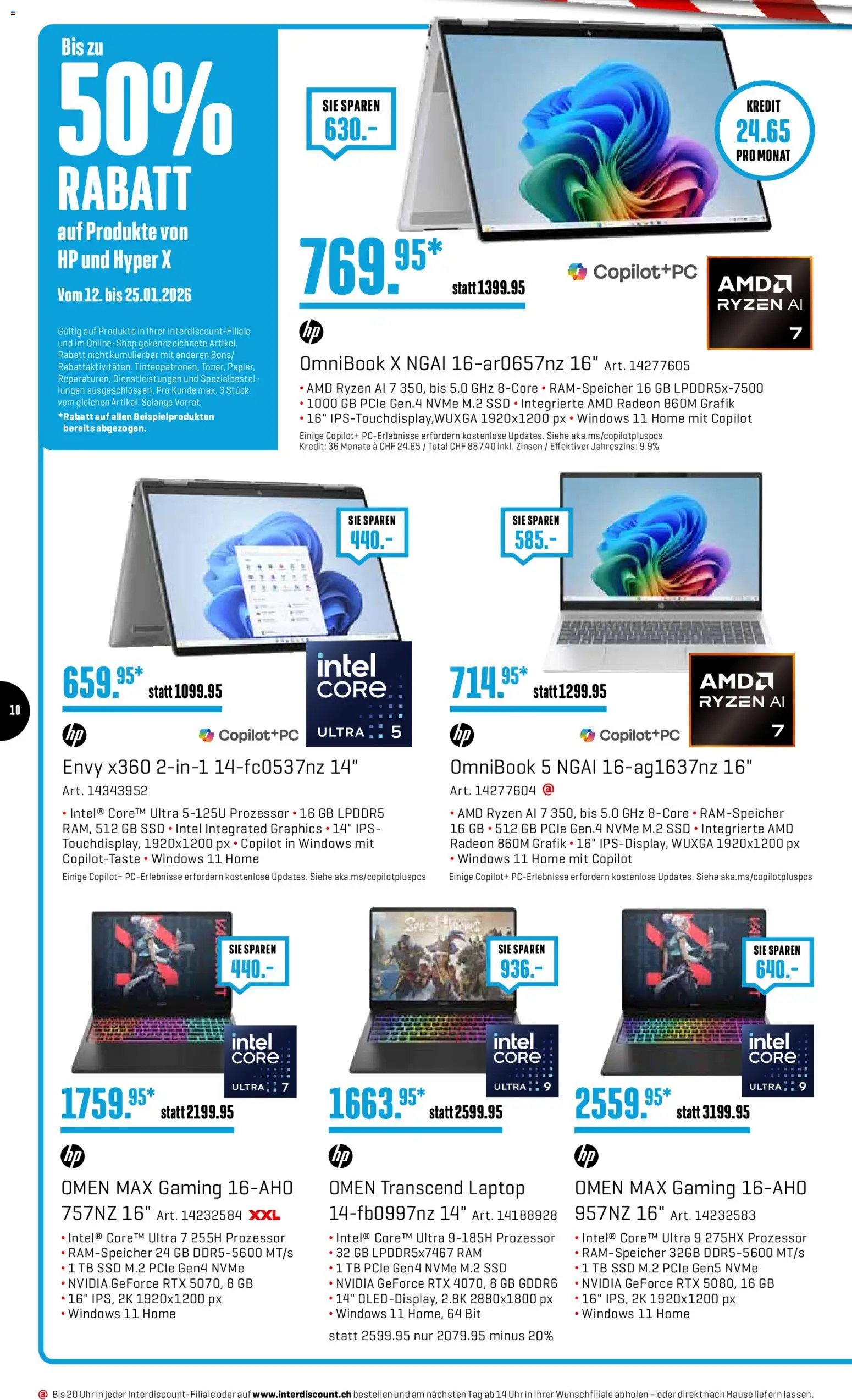 Interdiscount Aktionen (2026-01-12 - 2026-01-25) | 10