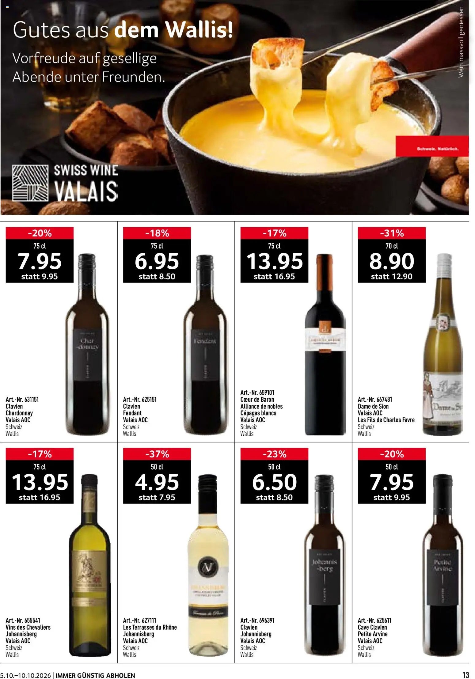 Prodega aktionen Fondue/Raclette