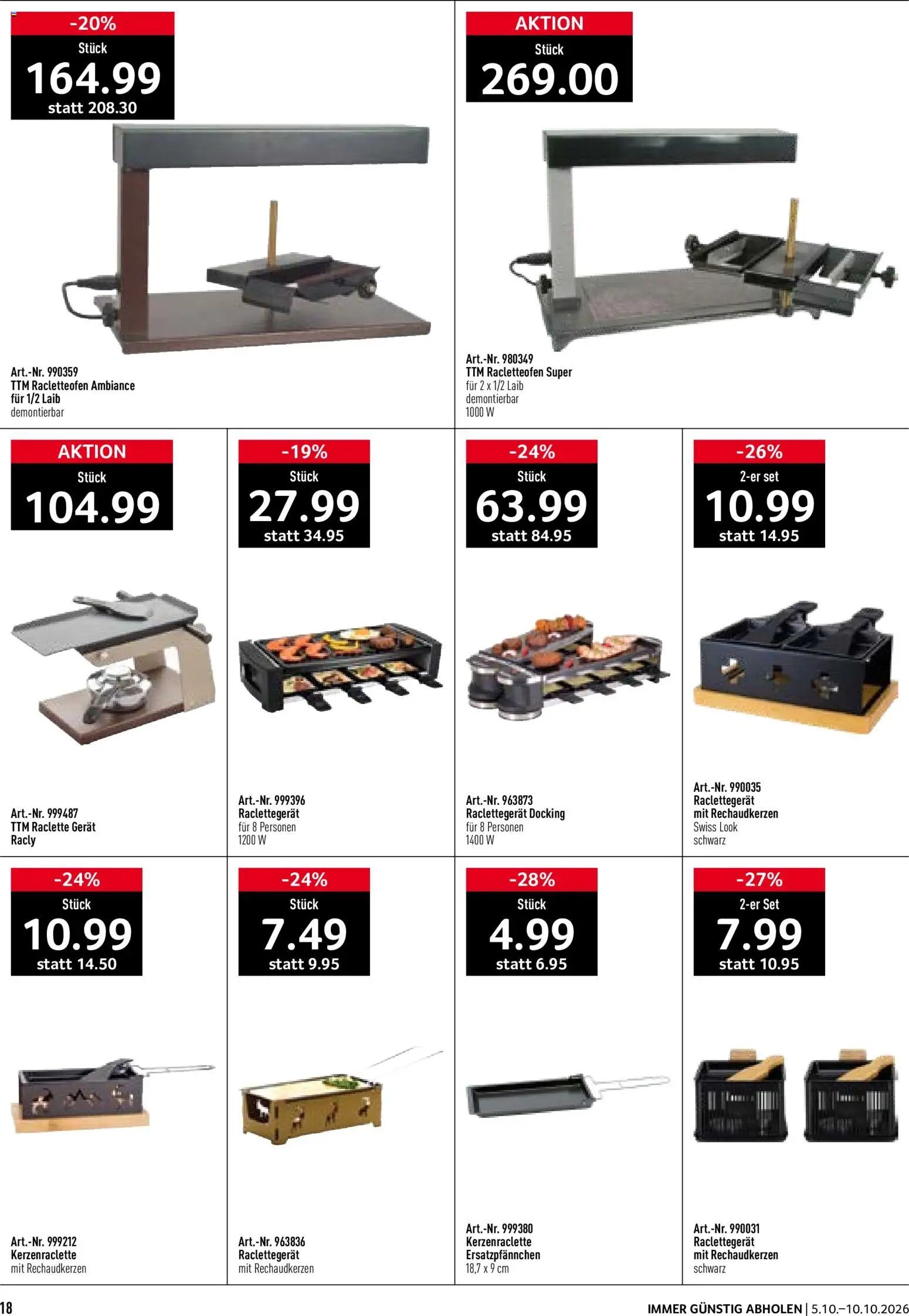 Prodega aktionen Fondue/Raclette
