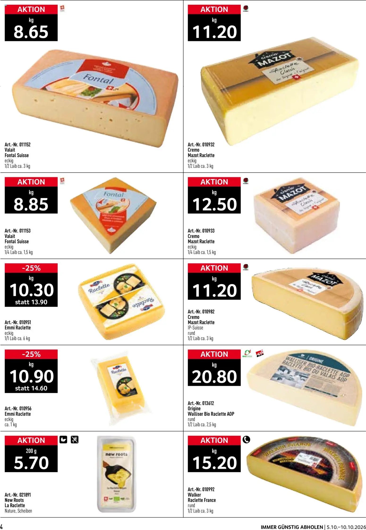 Prodega aktionen Fondue/Raclette