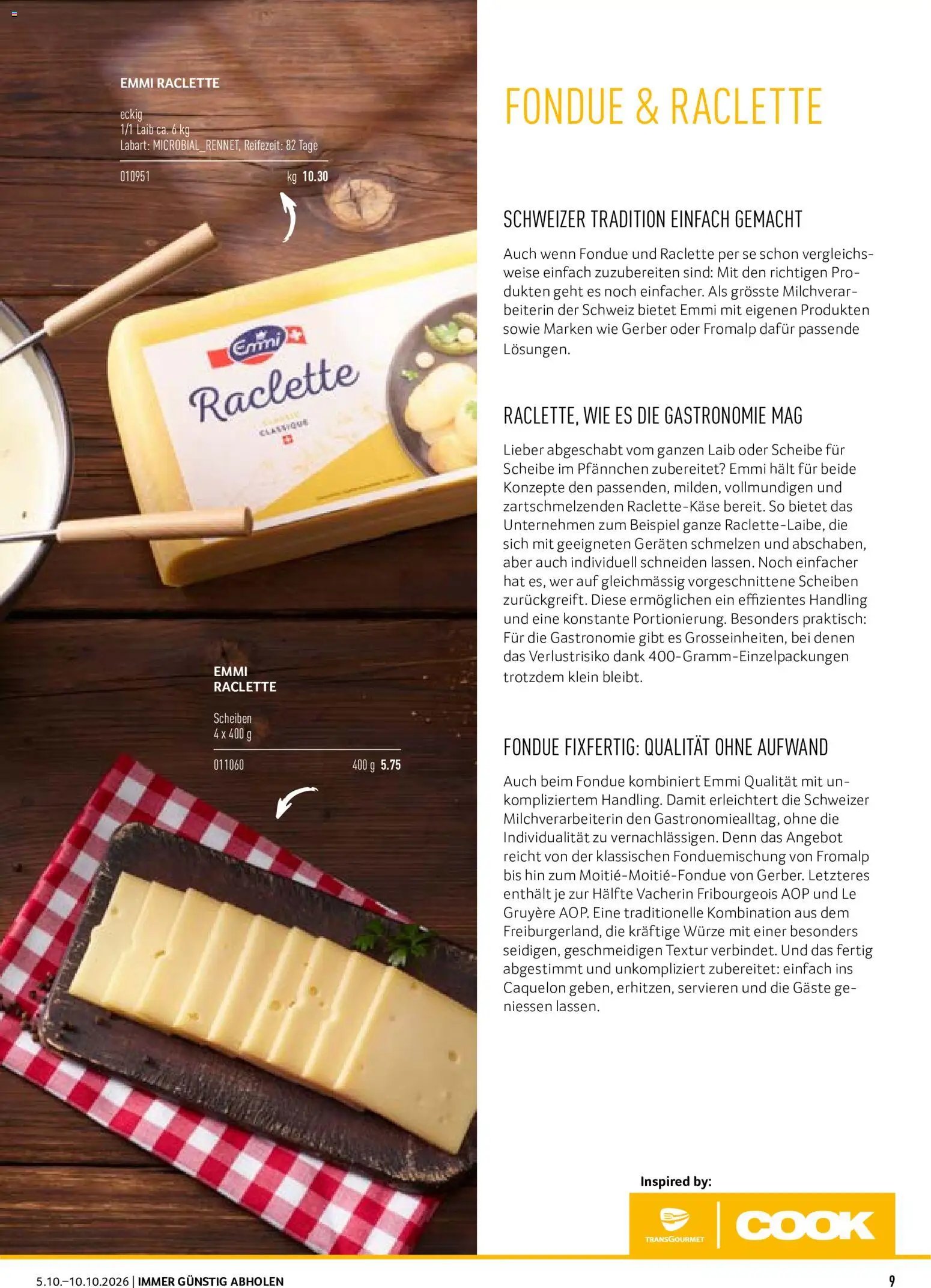 Prodega aktionen Fondue/Raclette