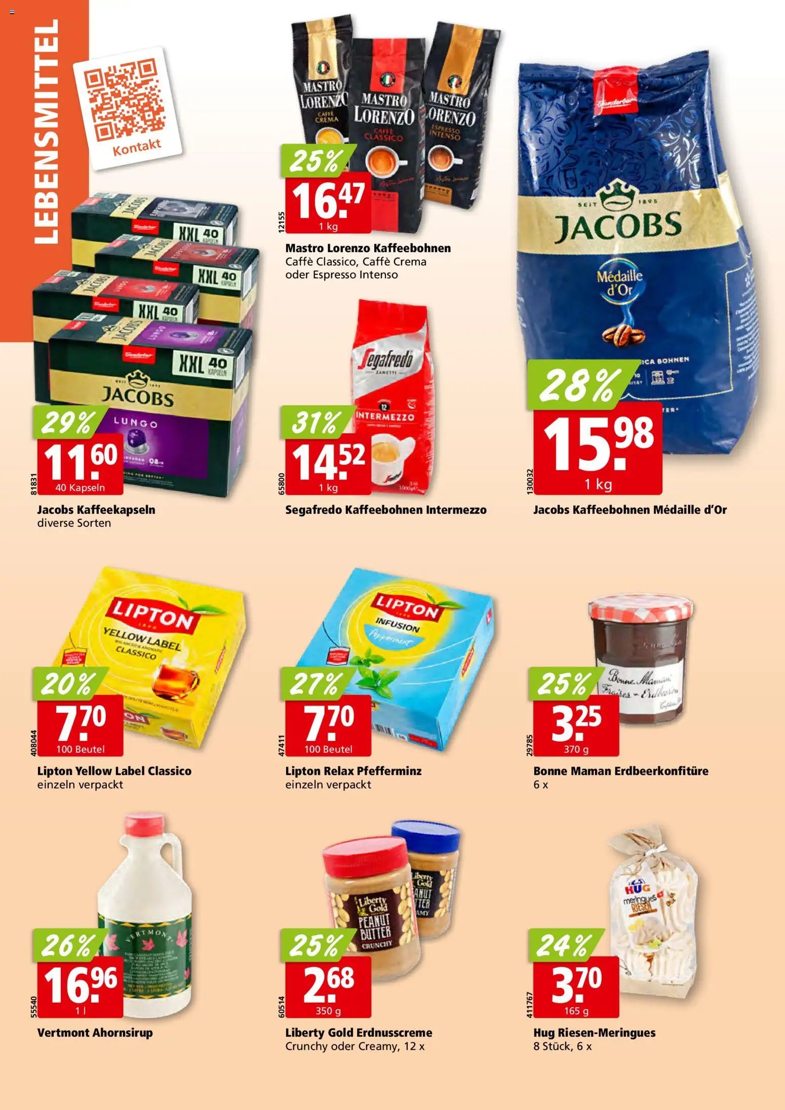 Aligro aktionen Chavannes, Matran, Genf, Sitten