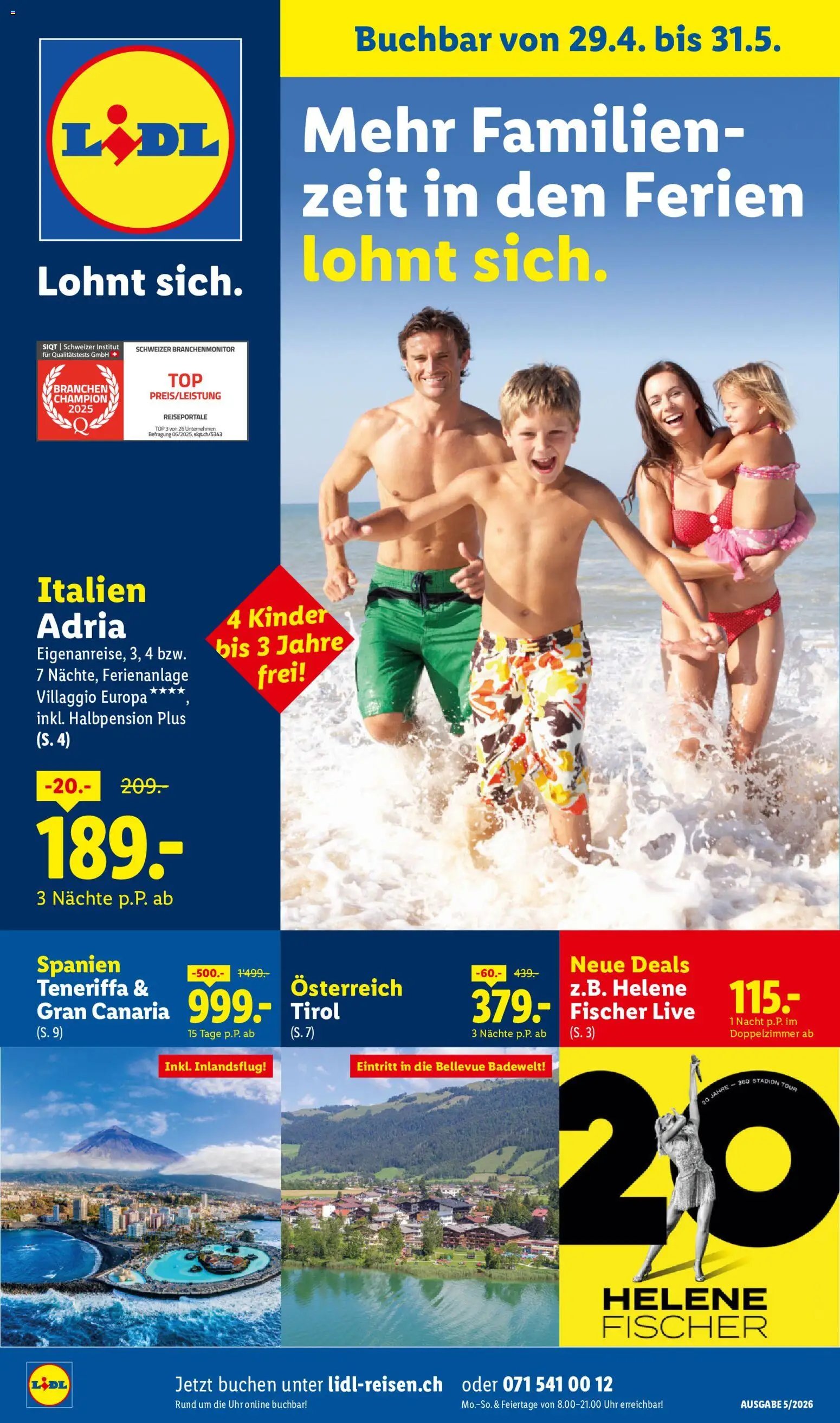 Lidl Aktionen Reisen (2026-04-29 - 2026-05-31)