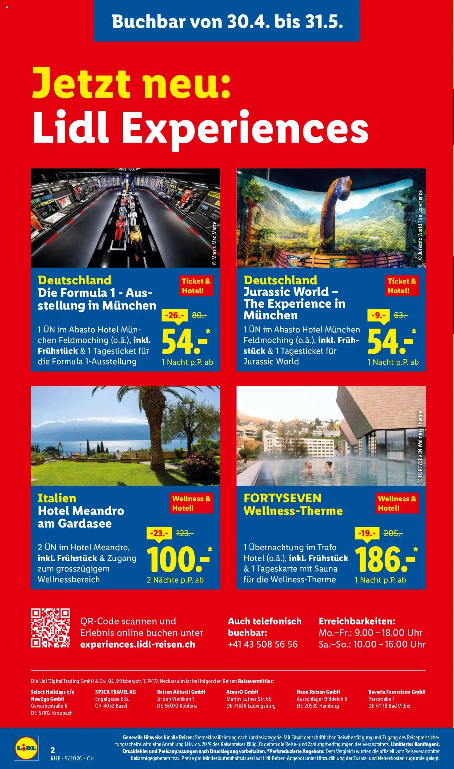 Lidl Aktionen Reisen (2026-04-29 - 2026-05-31)