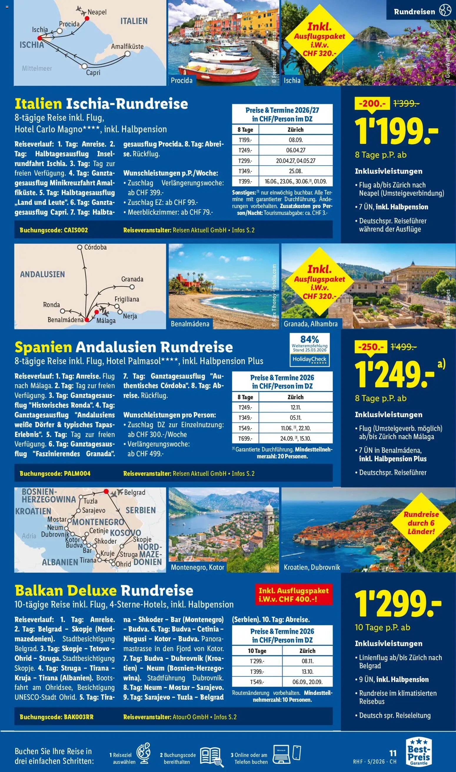 Lidl Aktionen Reisen (2026-04-29 - 2026-05-31)