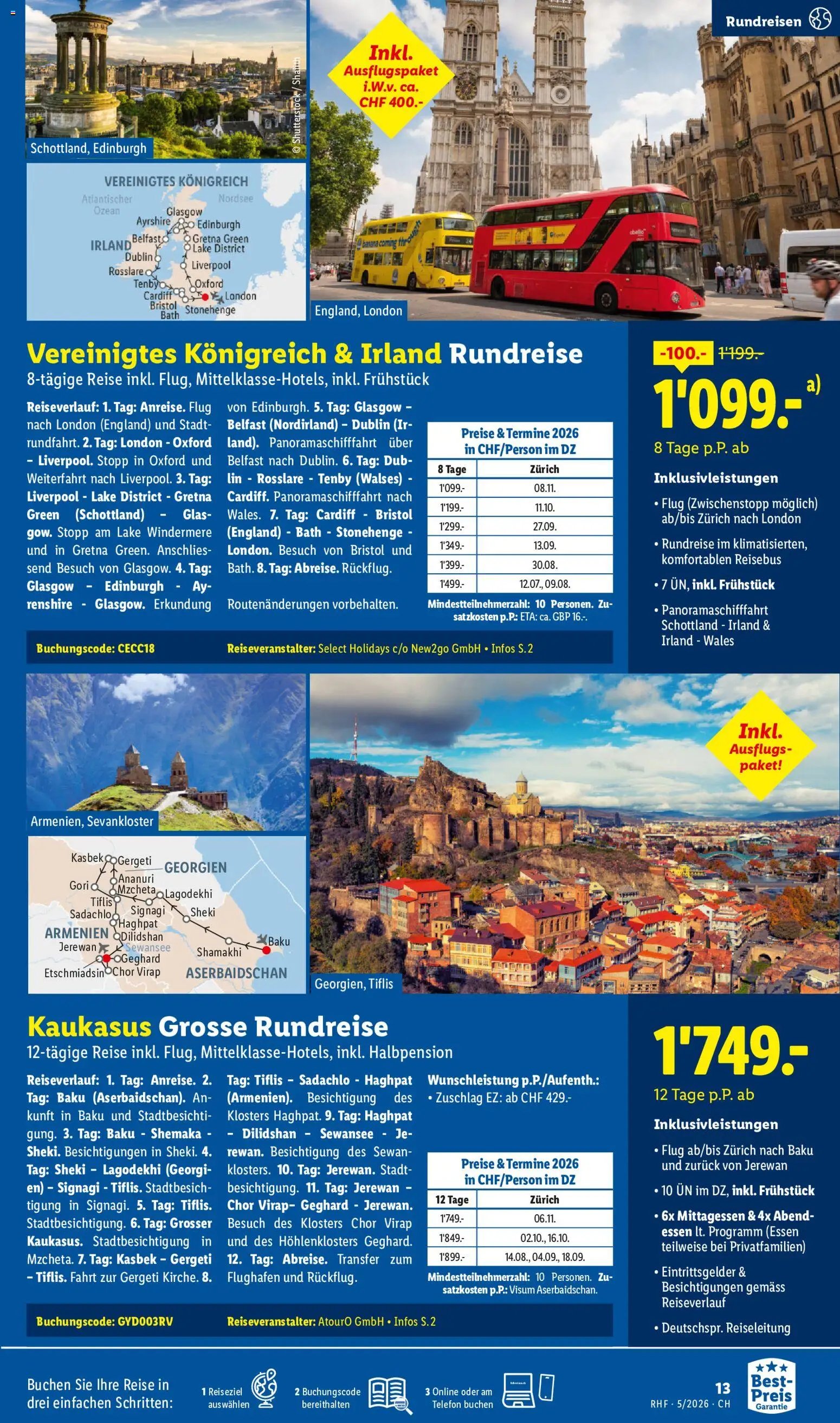 Lidl Aktionen Reisen (2026-04-29 - 2026-05-31)