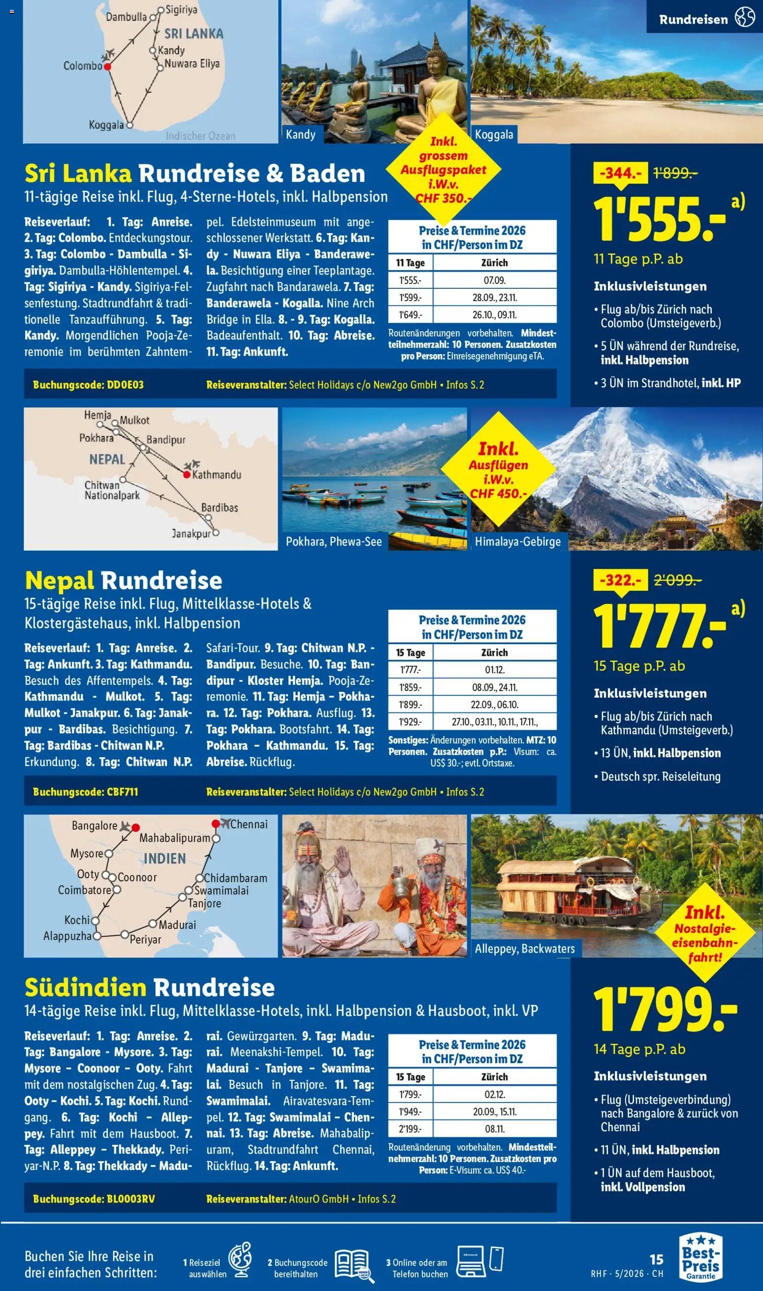 Lidl Aktionen Reisen (2026-04-29 - 2026-05-31)