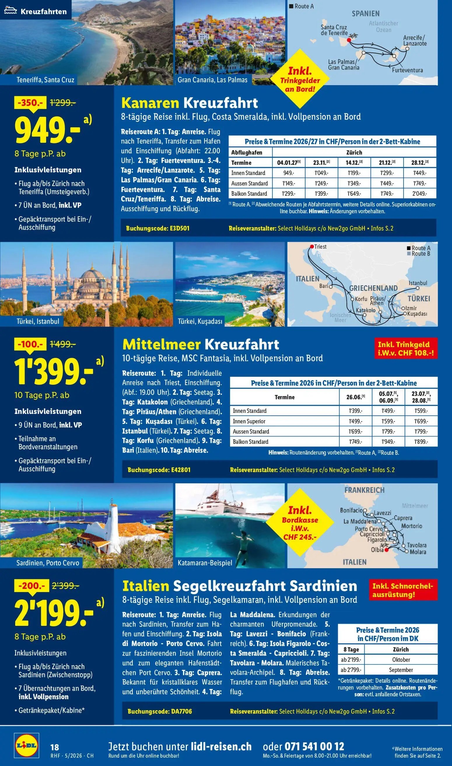 Lidl Aktionen Reisen (2026-04-29 - 2026-05-31)
