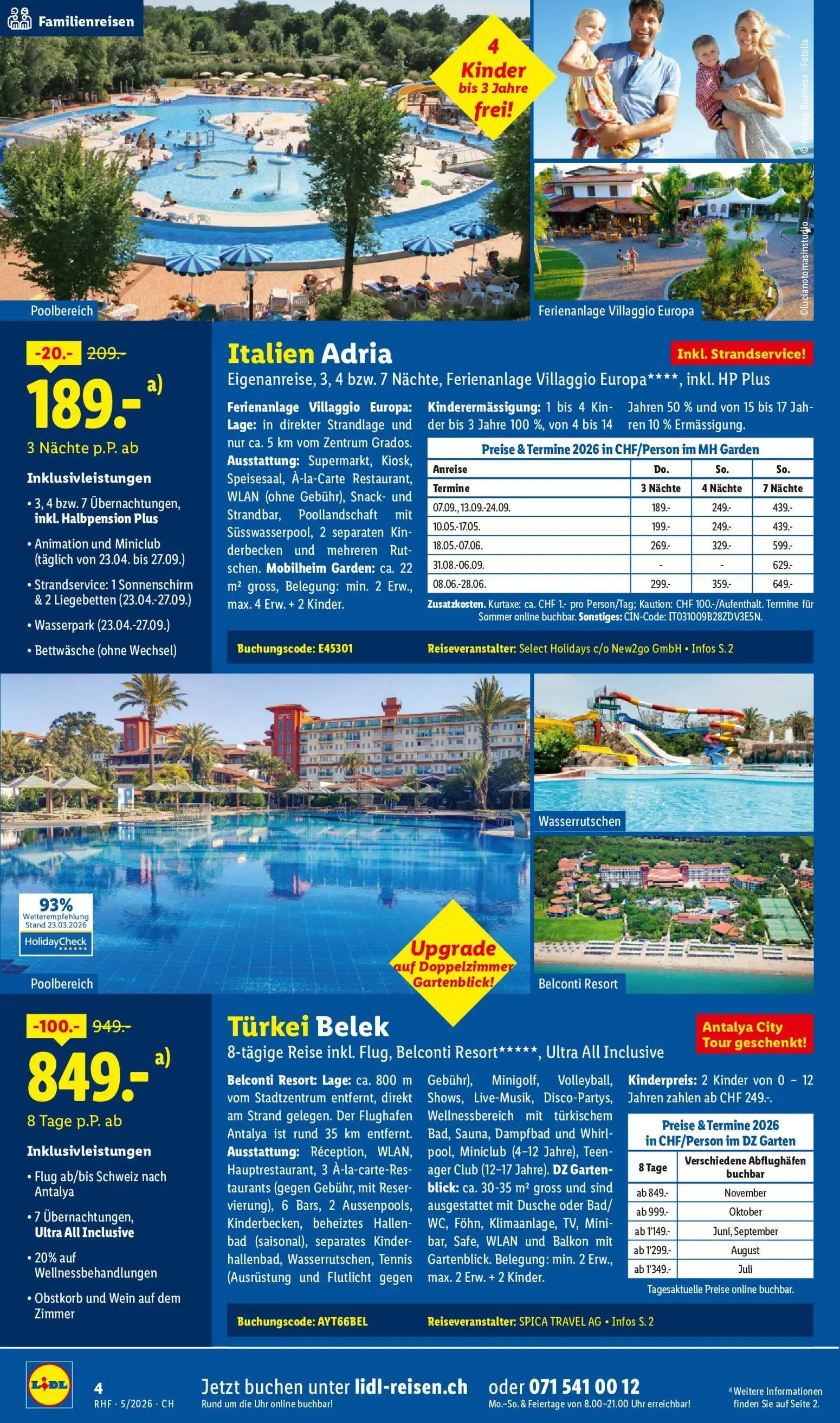 Lidl Aktionen Reisen (2026-04-29 - 2026-05-31)