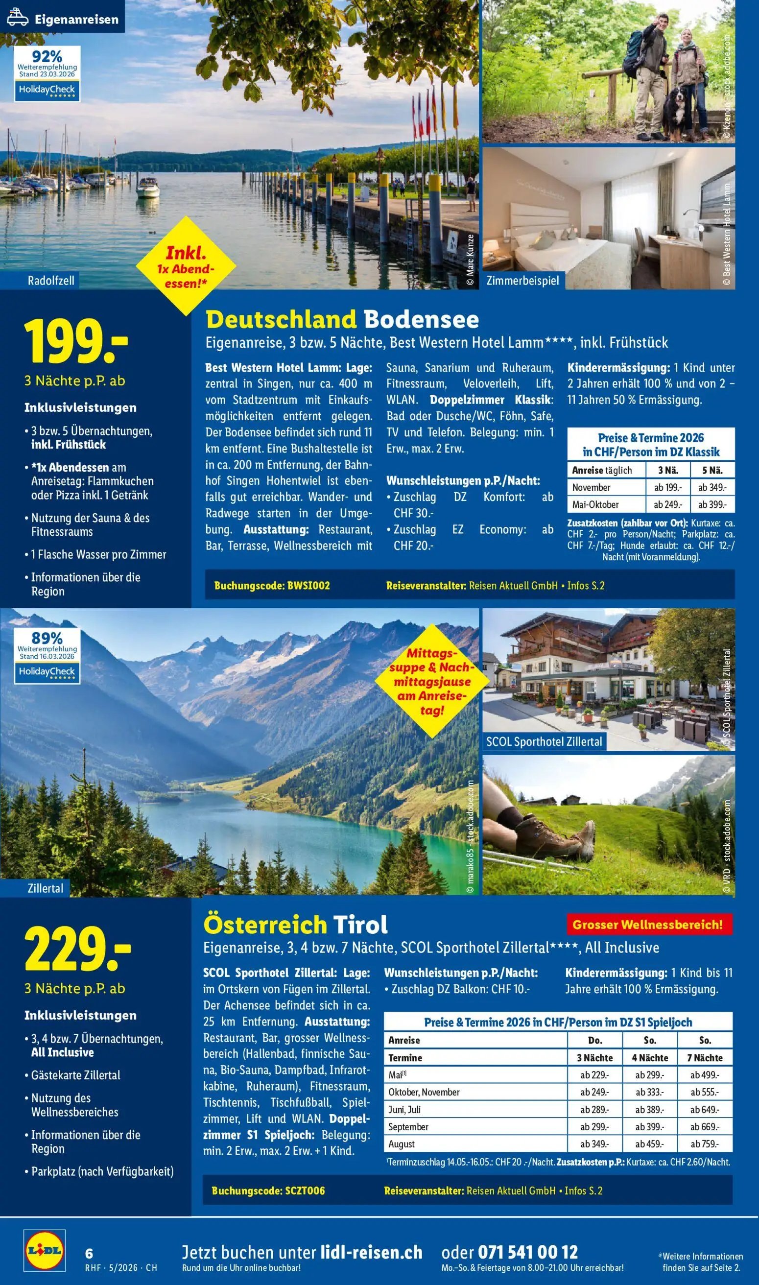 Lidl Aktionen Reisen (2026-04-29 - 2026-05-31)
