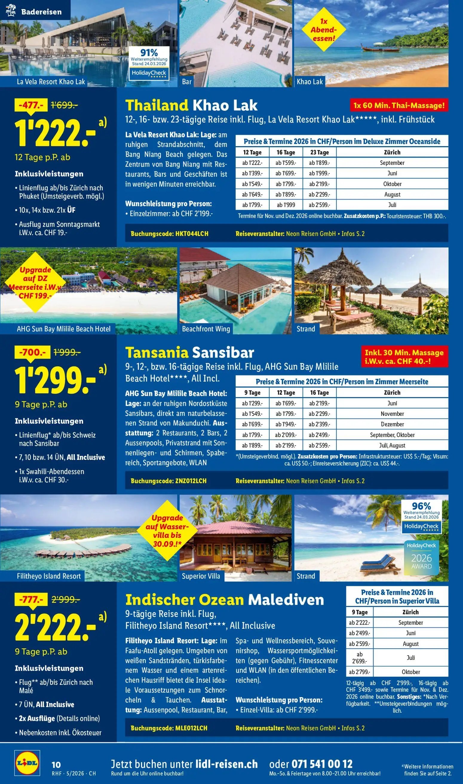 Lidl Aktionen Reisen (2026-04-29 - 2026-05-31)