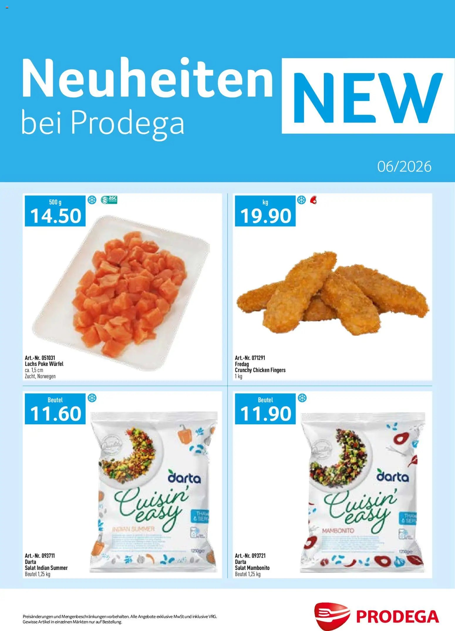 Prodega aktionen Neuheiten