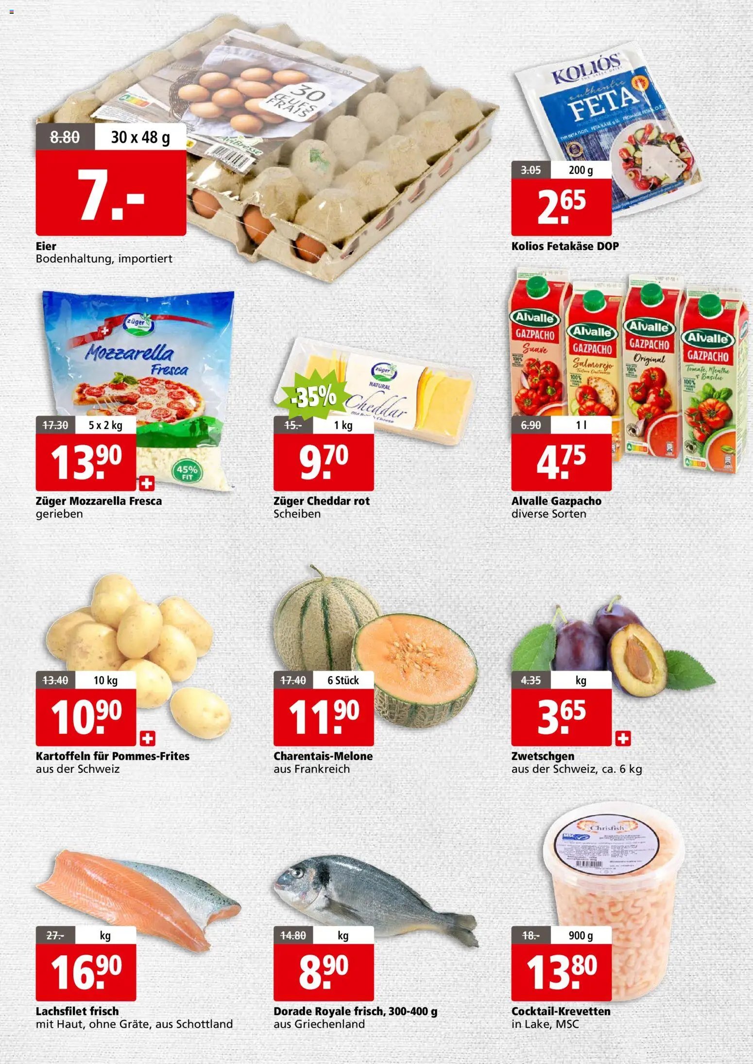 Aligro aktionen Business Chavannes, Matran, Genf, Sitten