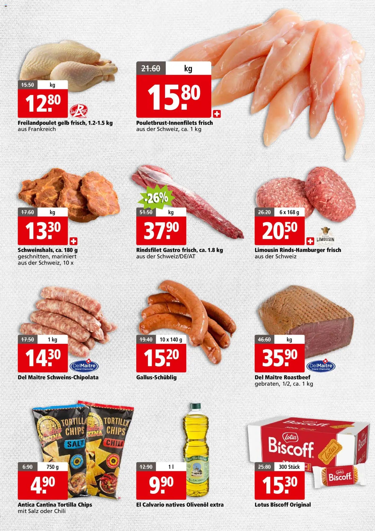 Aligro aktionen Business Chavannes, Matran, Genf, Sitten