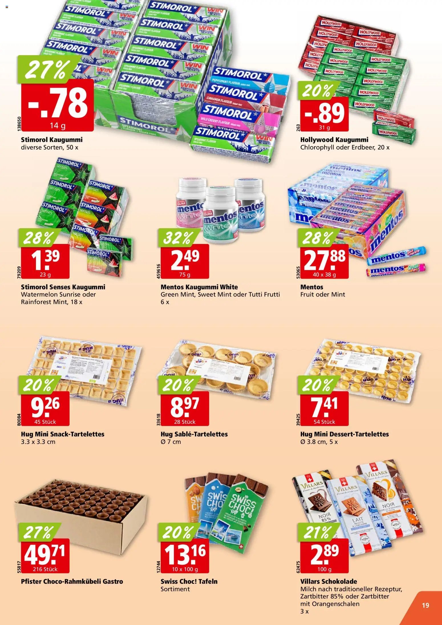 Aligro aktionen Chavannes, Matran, Genf, Sitten