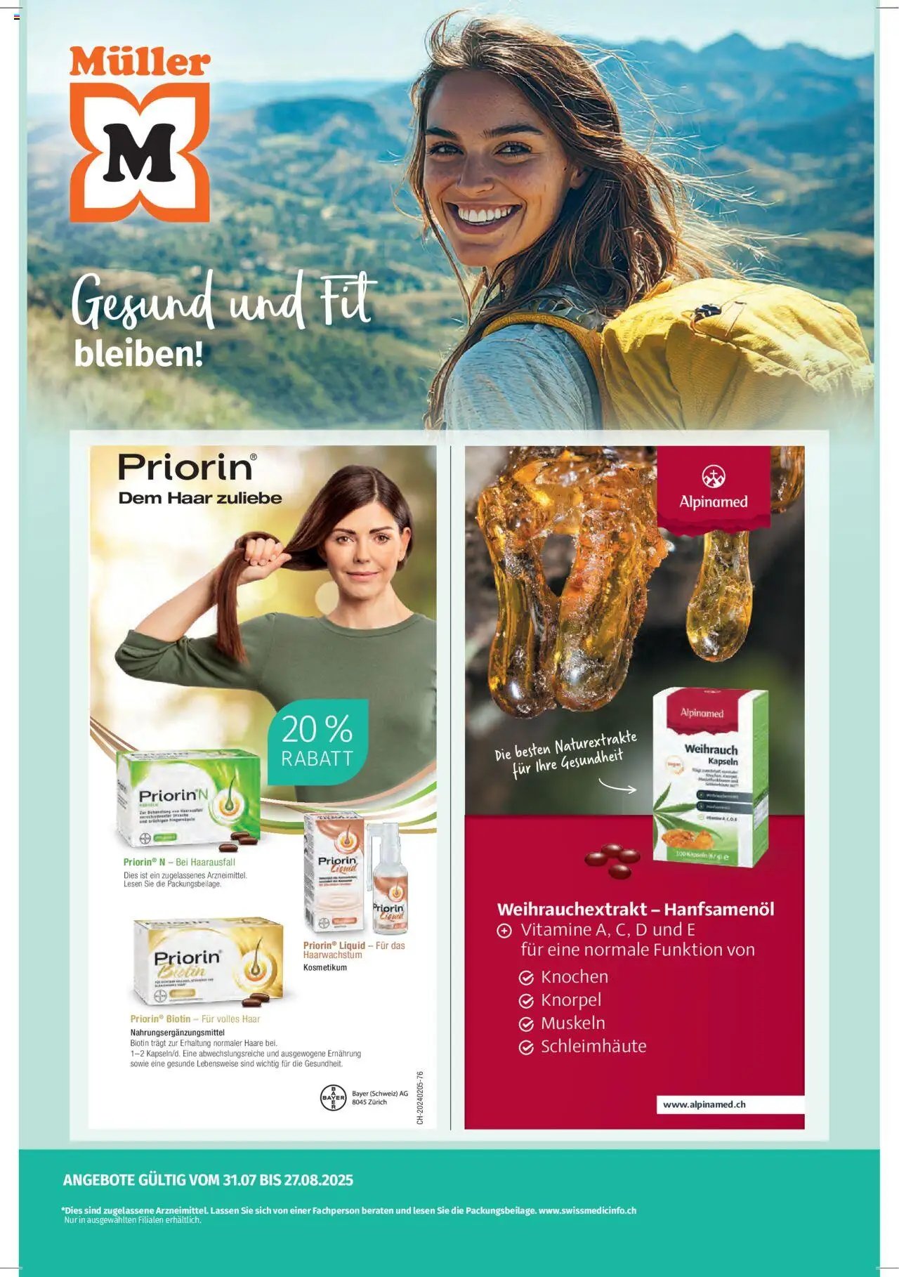 Müller Aktionen Gesund und Fit (2025-07-31 - 2025-08-27) | 1