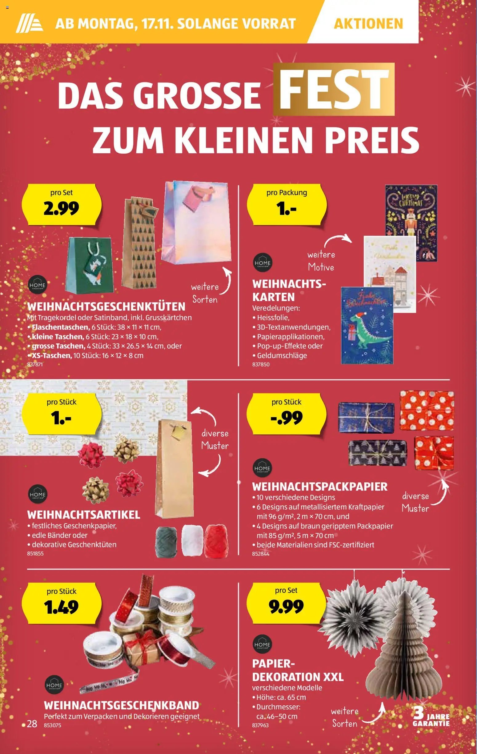 Aldi Aktionen (2025-11-13 - 2025-11-19)