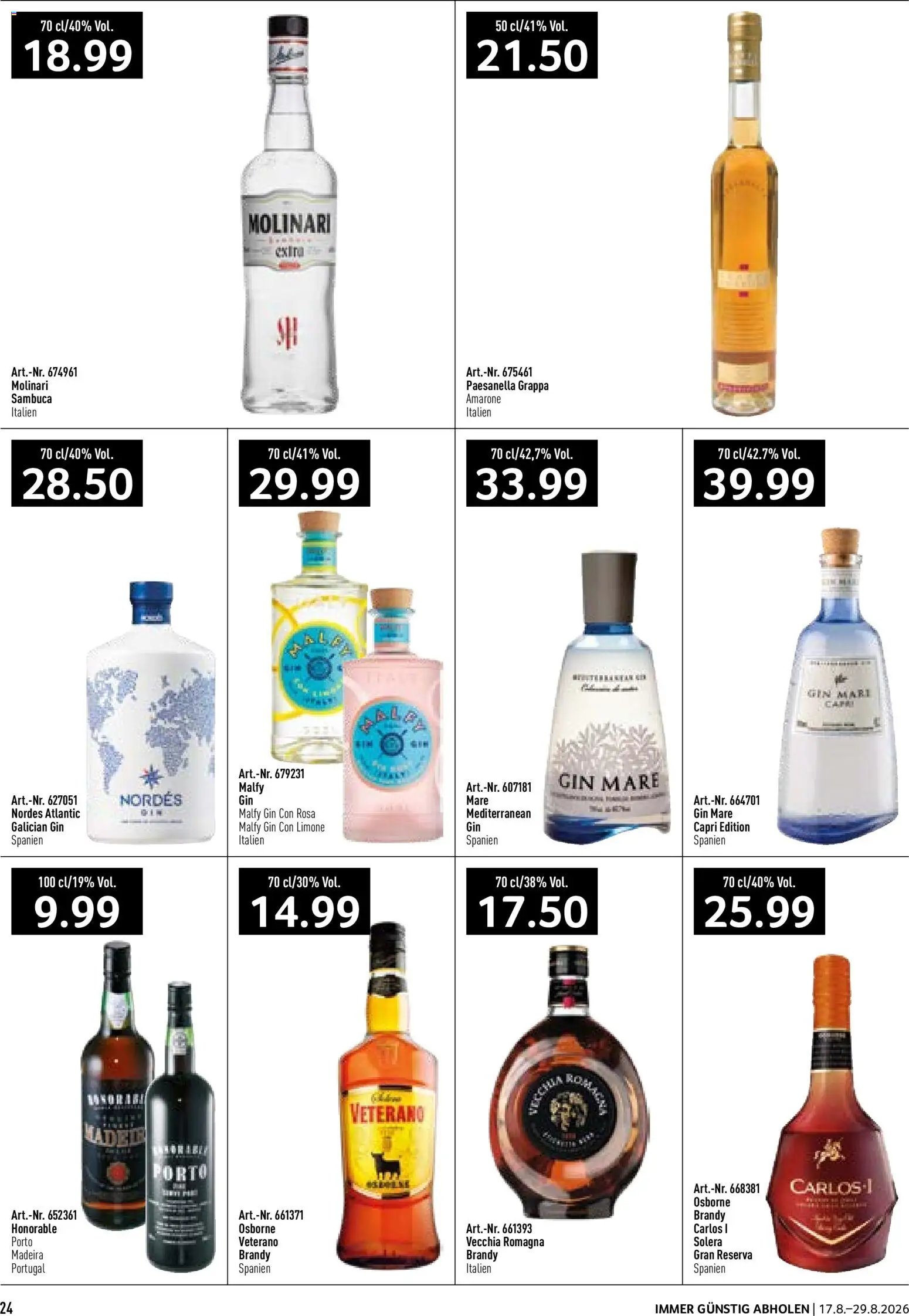 Prodega aktionen Ciao Hola Ola