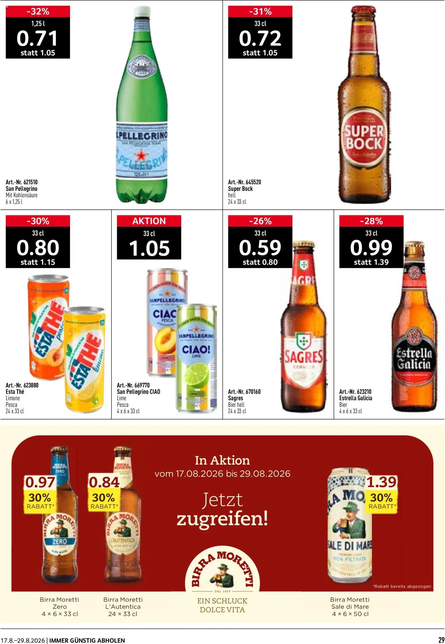 Prodega aktionen Ciao Hola Ola
