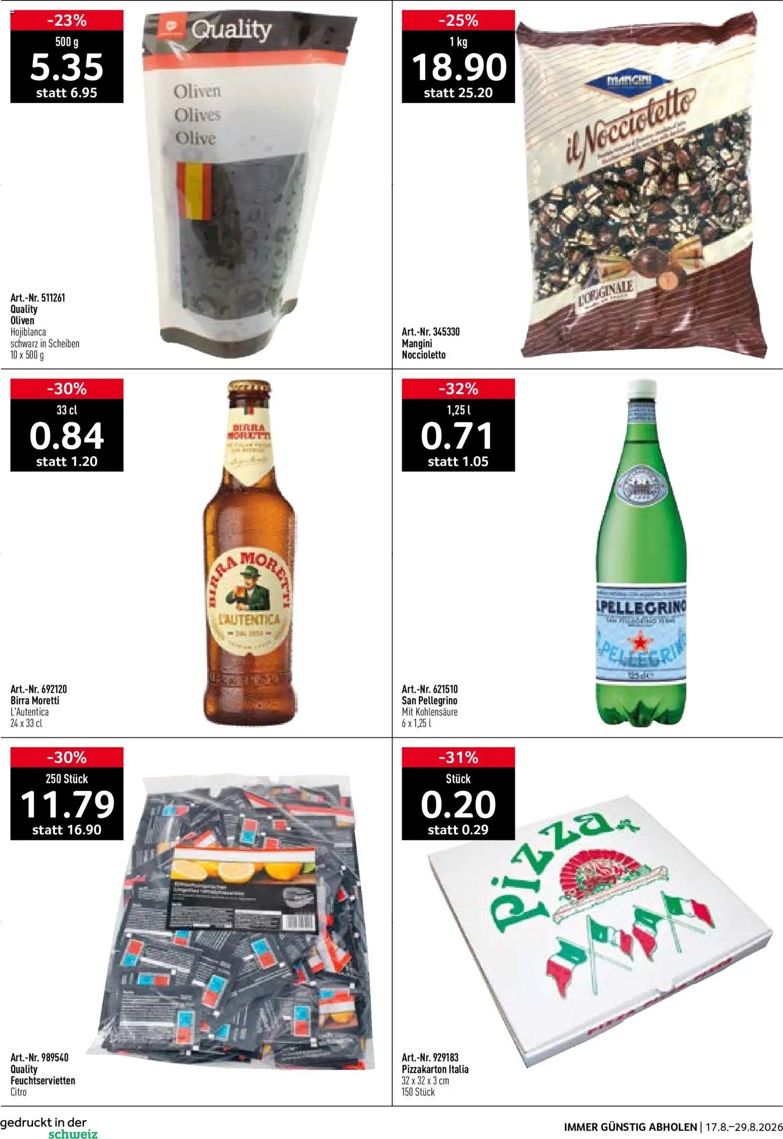 Prodega aktionen Ciao Hola Ola