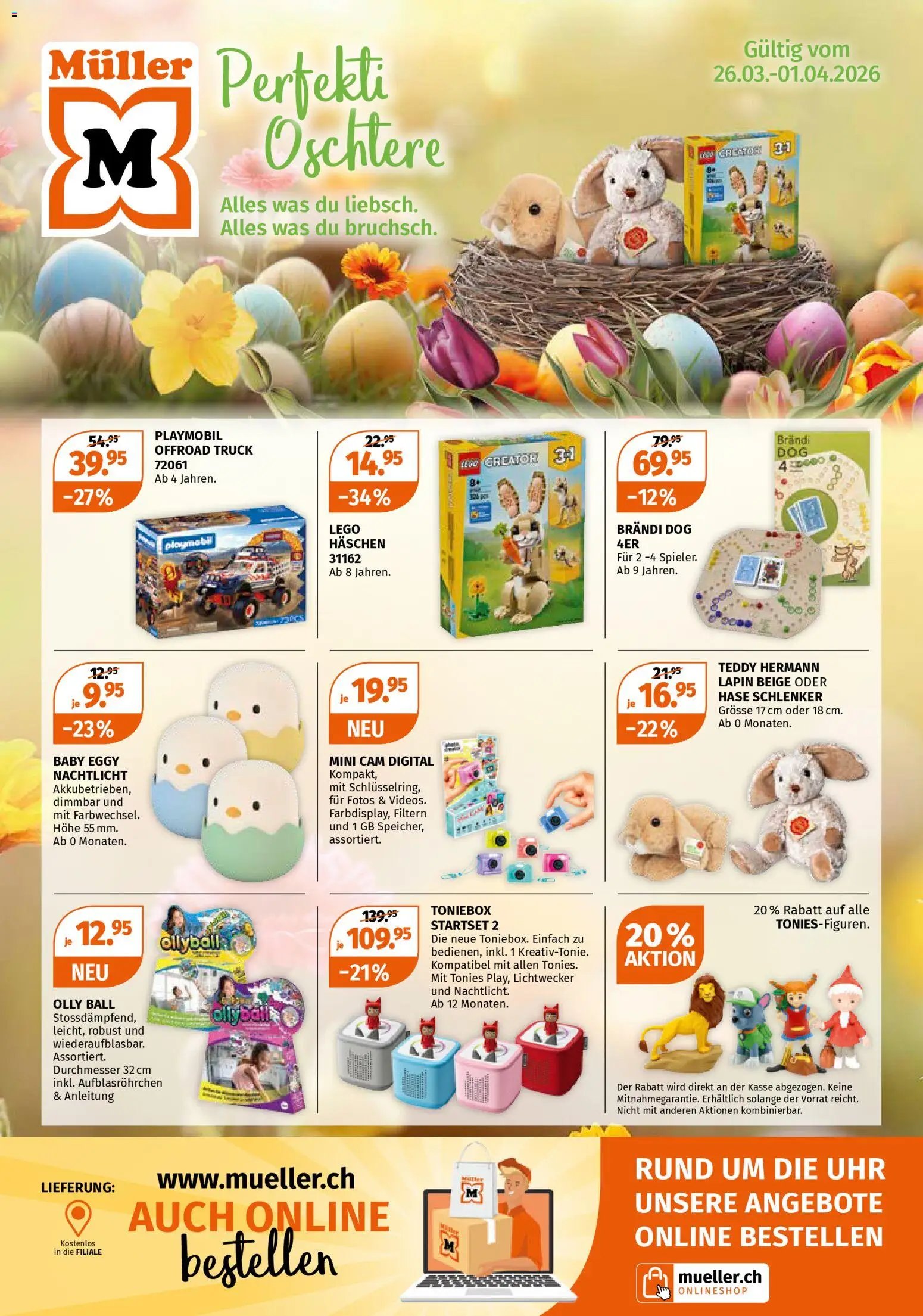 Müller aktionen Spielwaren für Gross und Klein (2026-03-26 - 2026-04-01) | 1