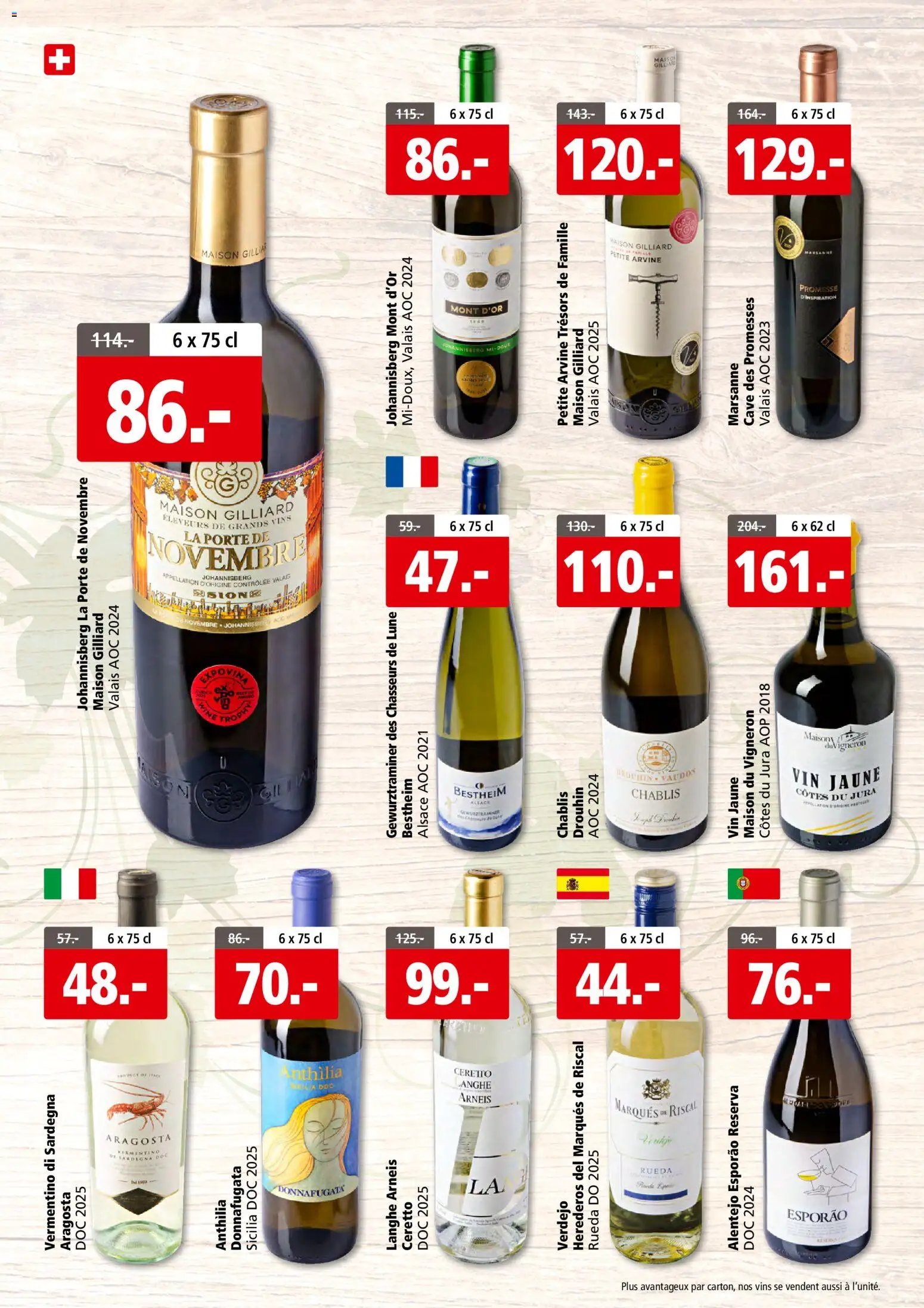 Aligro aktionen Foire aux vins Sitten