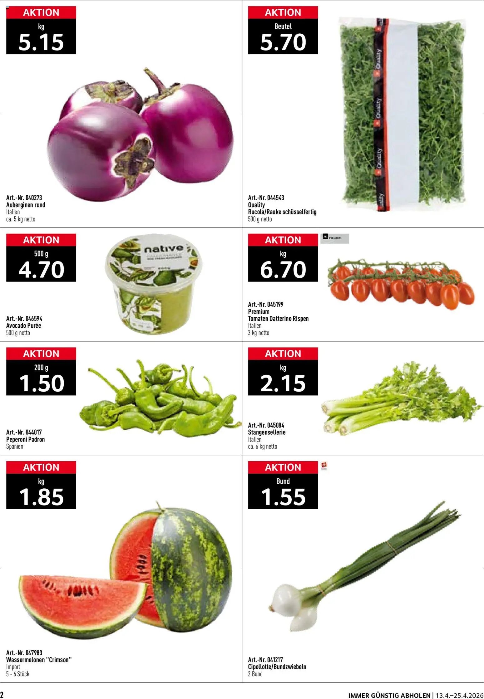 Prodega aktionen Italien (2026-04-13 - 2026-04-25)