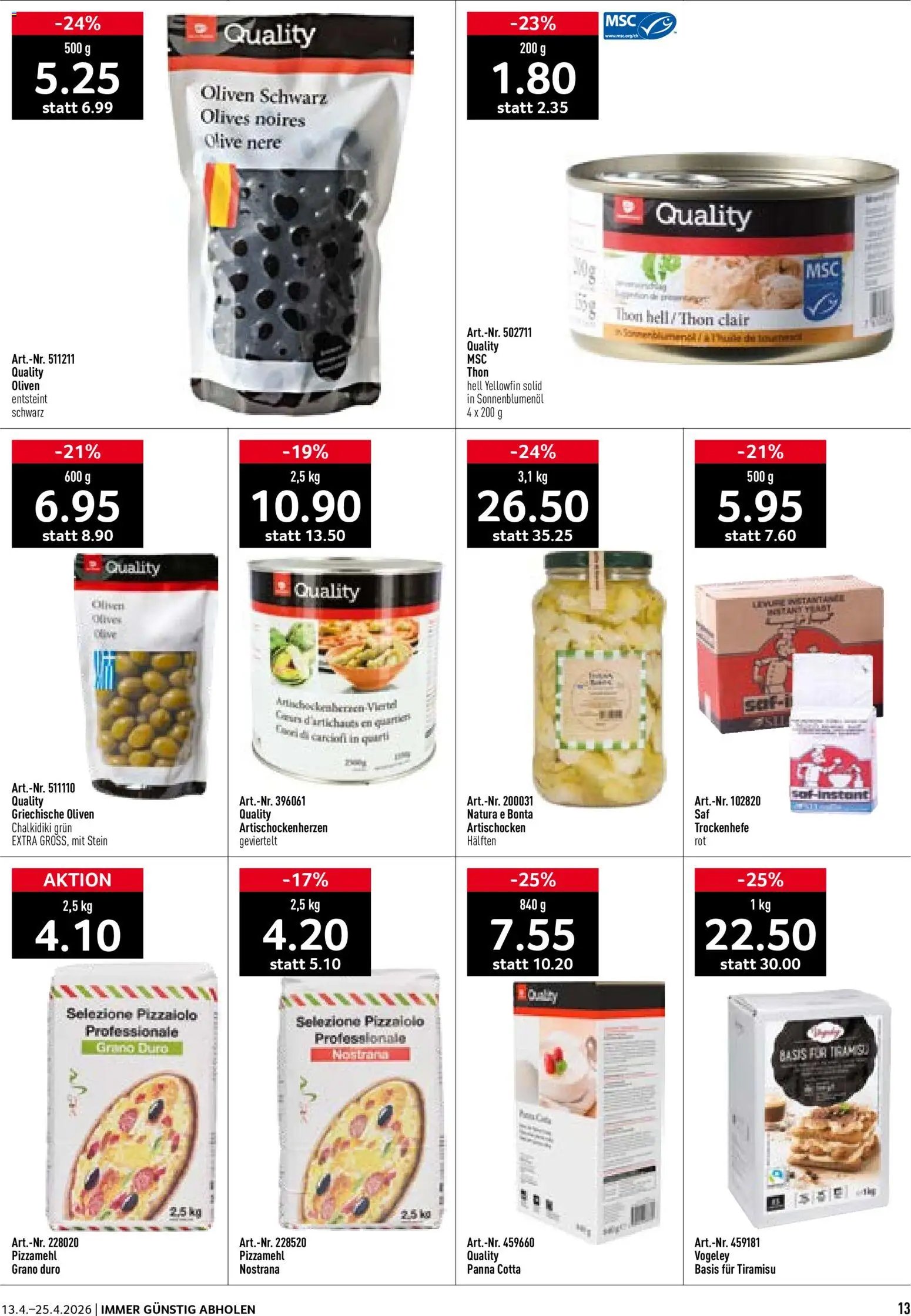 Prodega aktionen Italien (2026-04-13 - 2026-04-25)