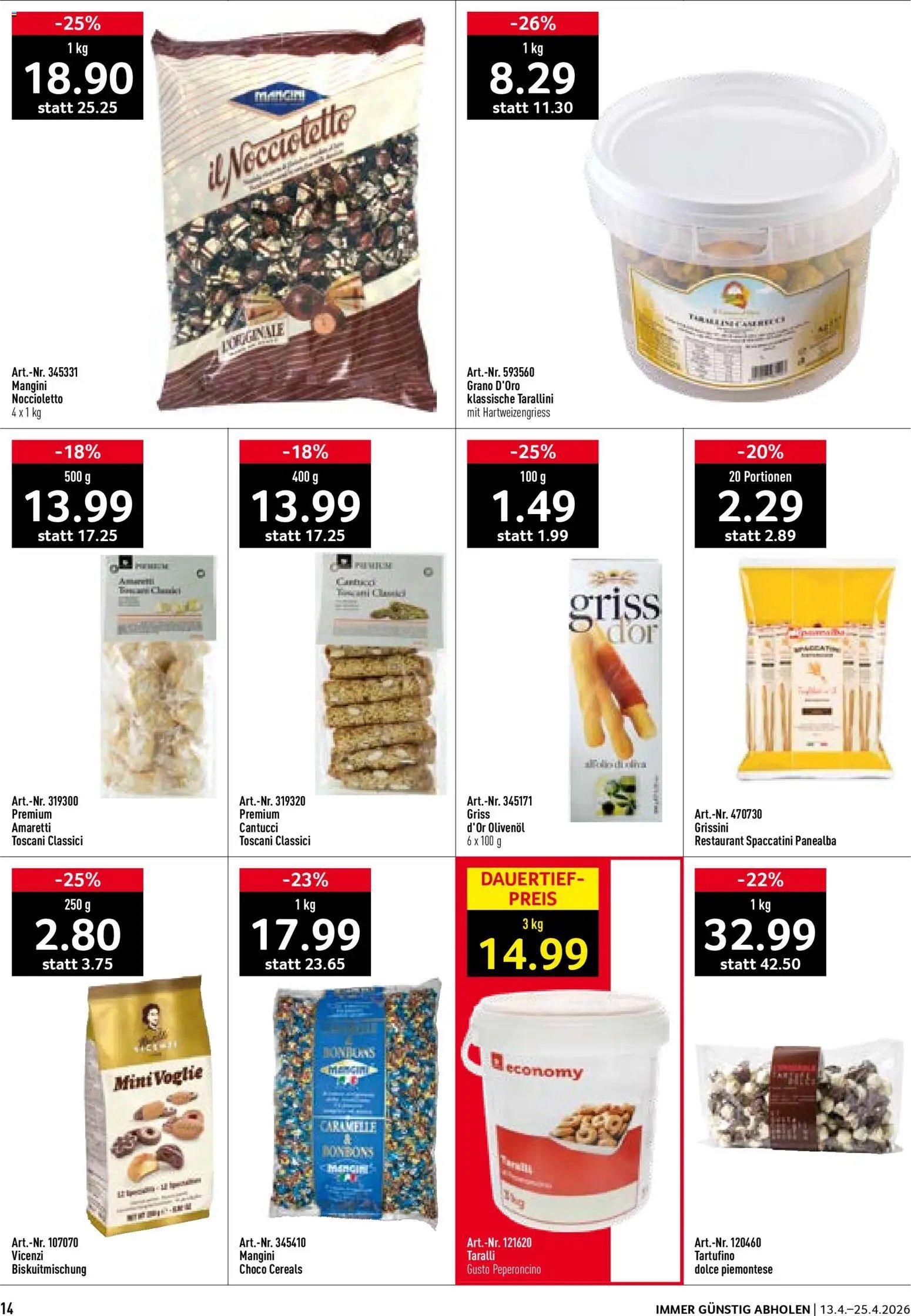 Prodega aktionen Italien (2026-04-13 - 2026-04-25)