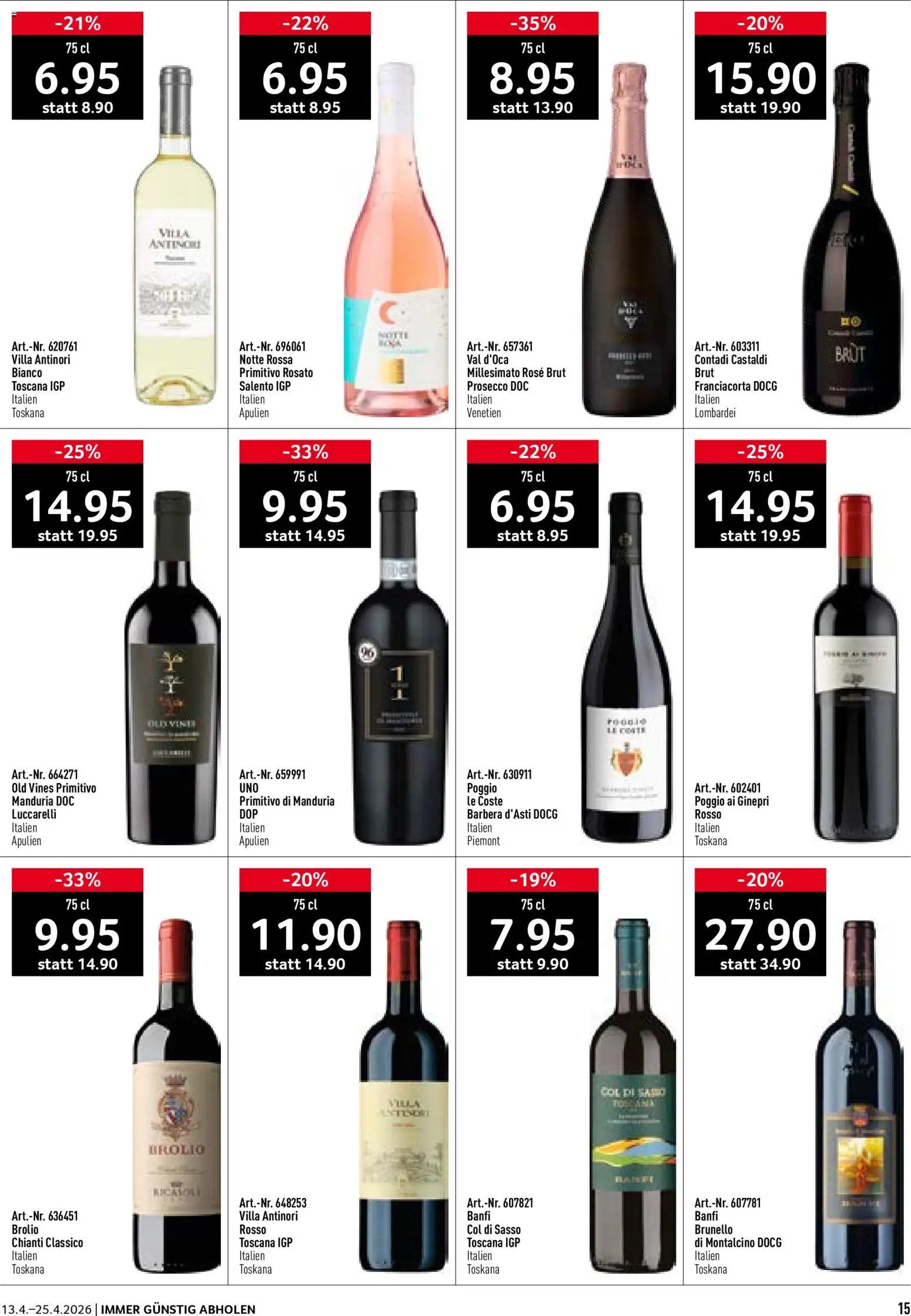 Prodega aktionen Italien (2026-04-13 - 2026-04-25)