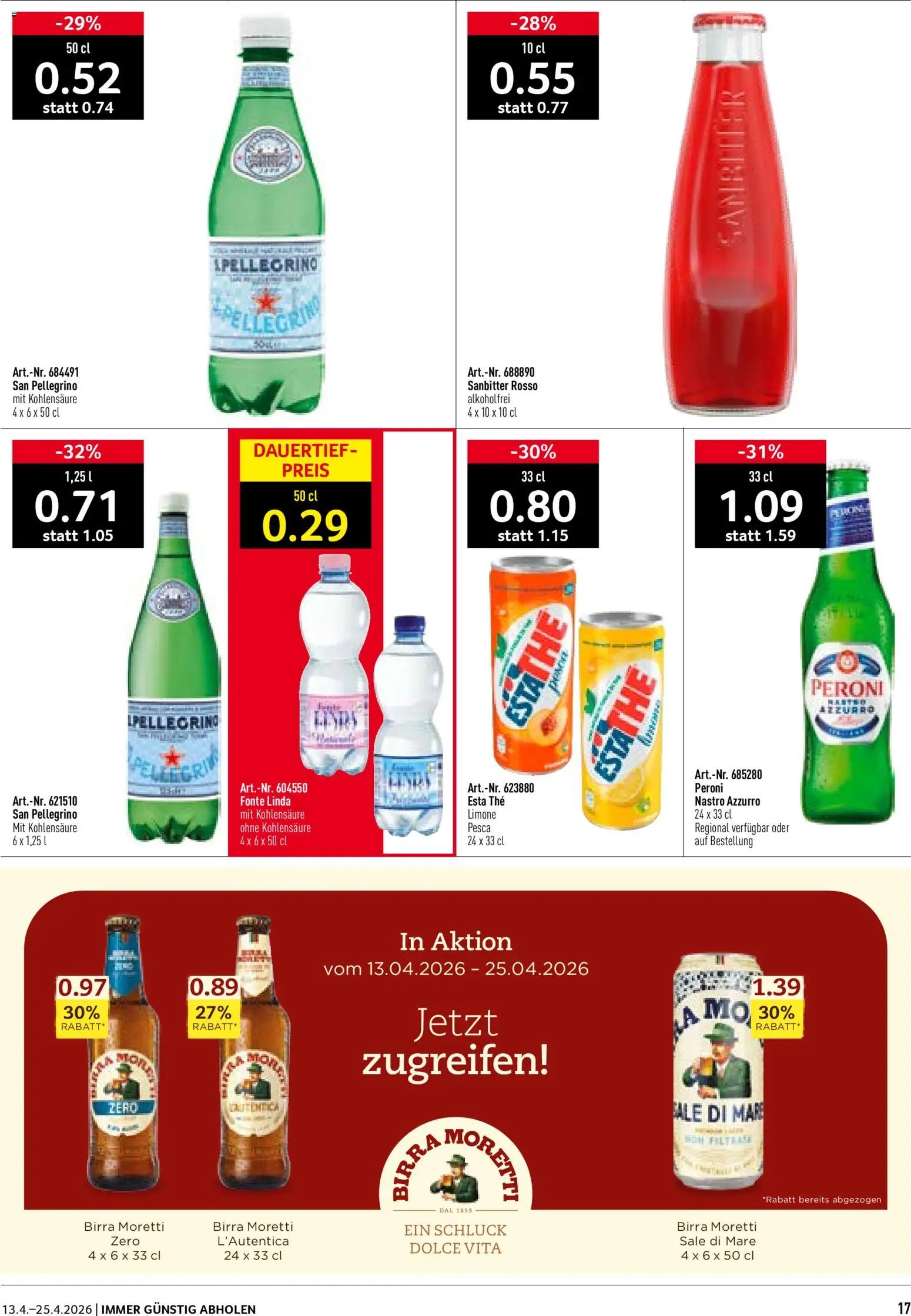 Prodega aktionen Italien (2026-04-13 - 2026-04-25)