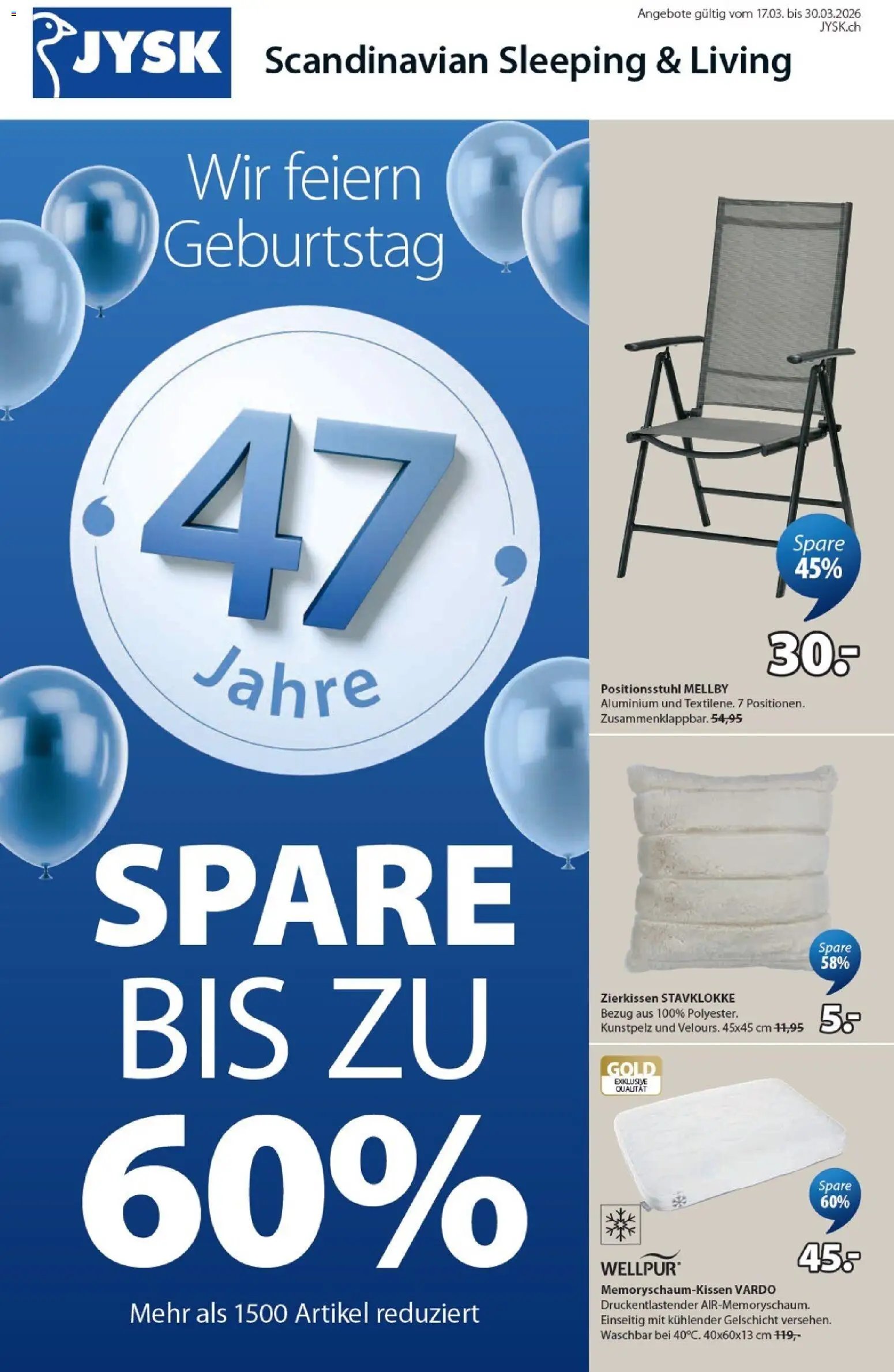 JYSK aktionen (2026-03-17 - 2026-03-30)