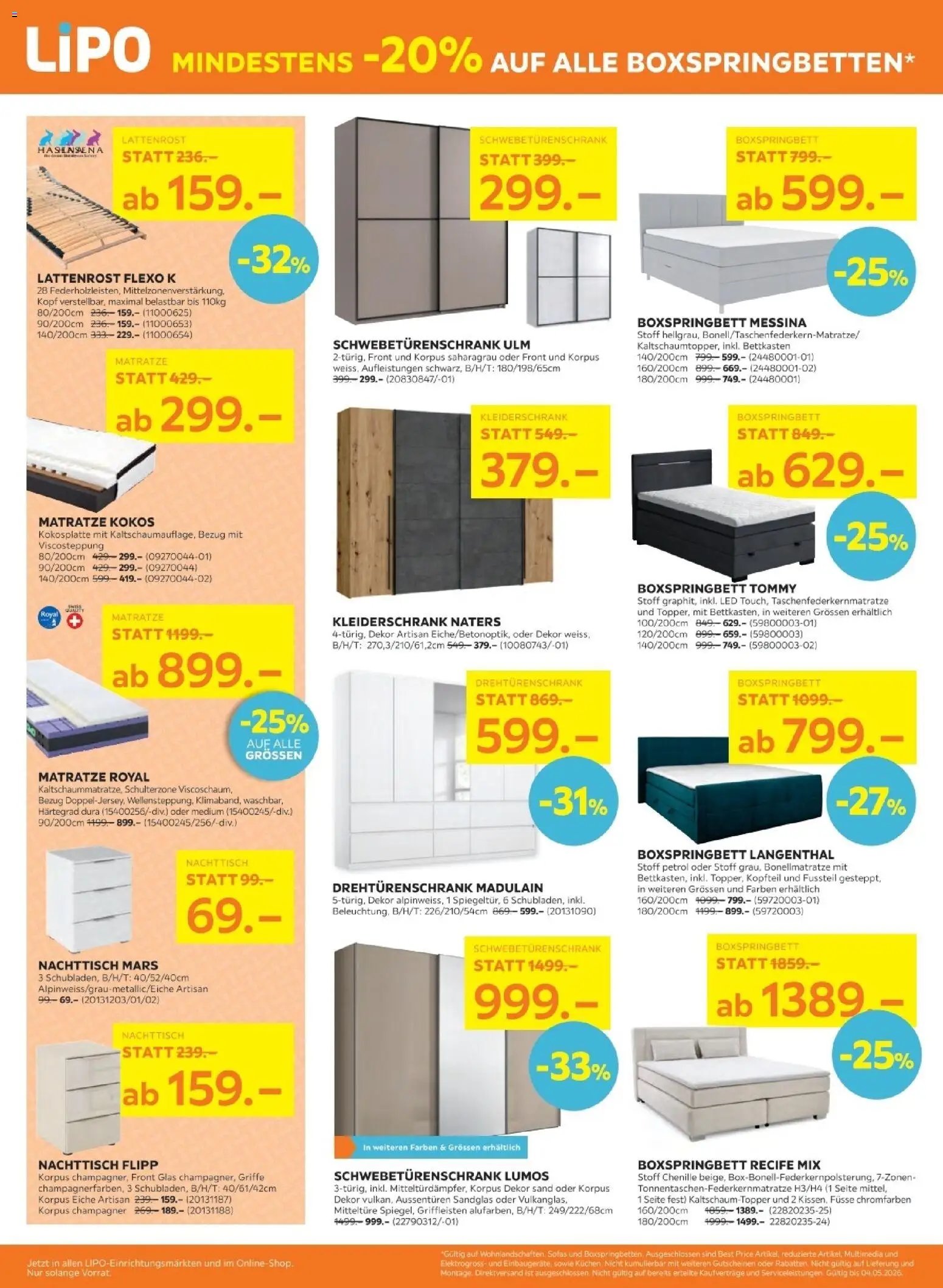 Lipo aktionen (2026-04-21 - 2026-05-04)