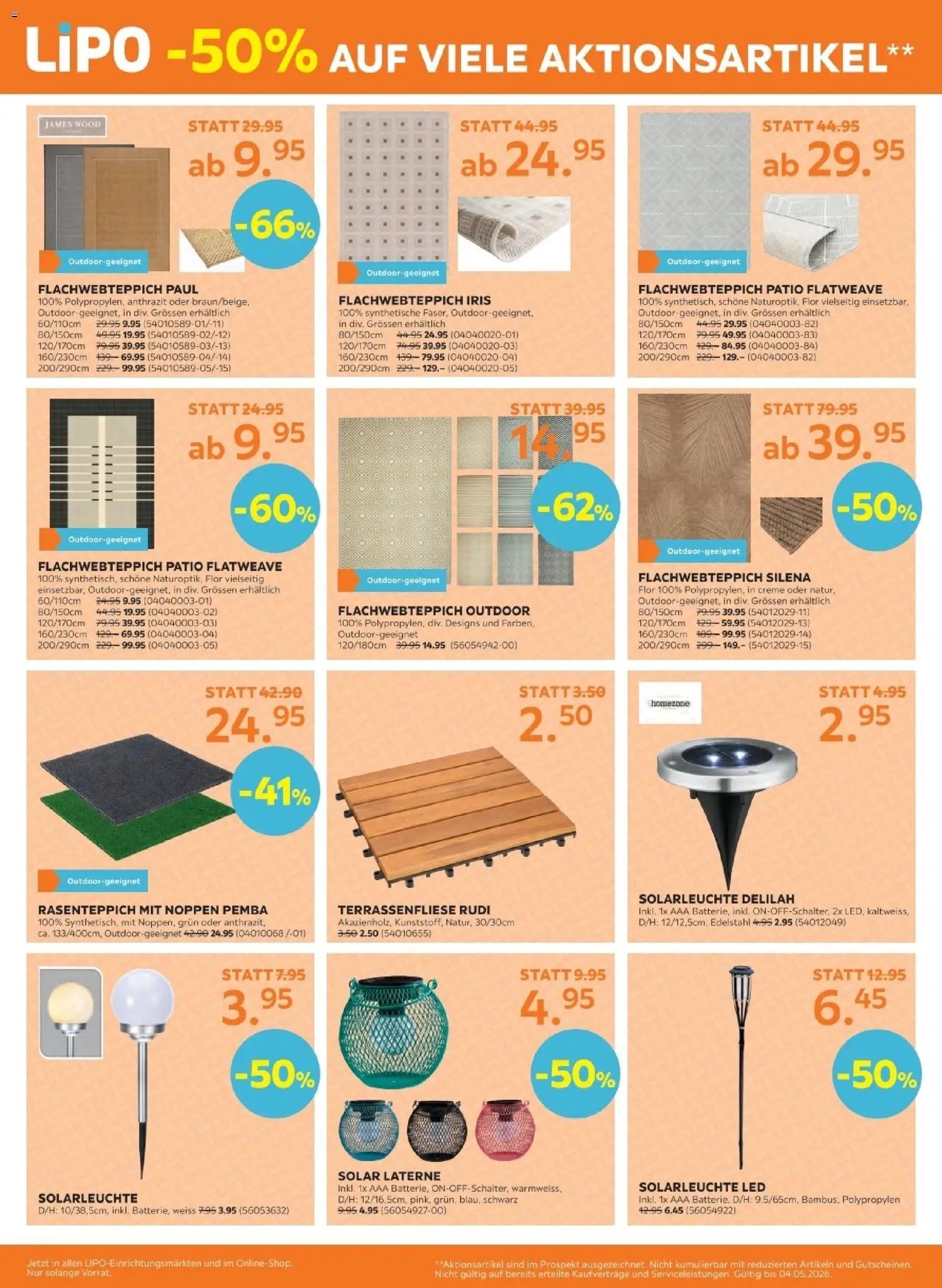 Lipo aktionen (2026-04-21 - 2026-05-04)