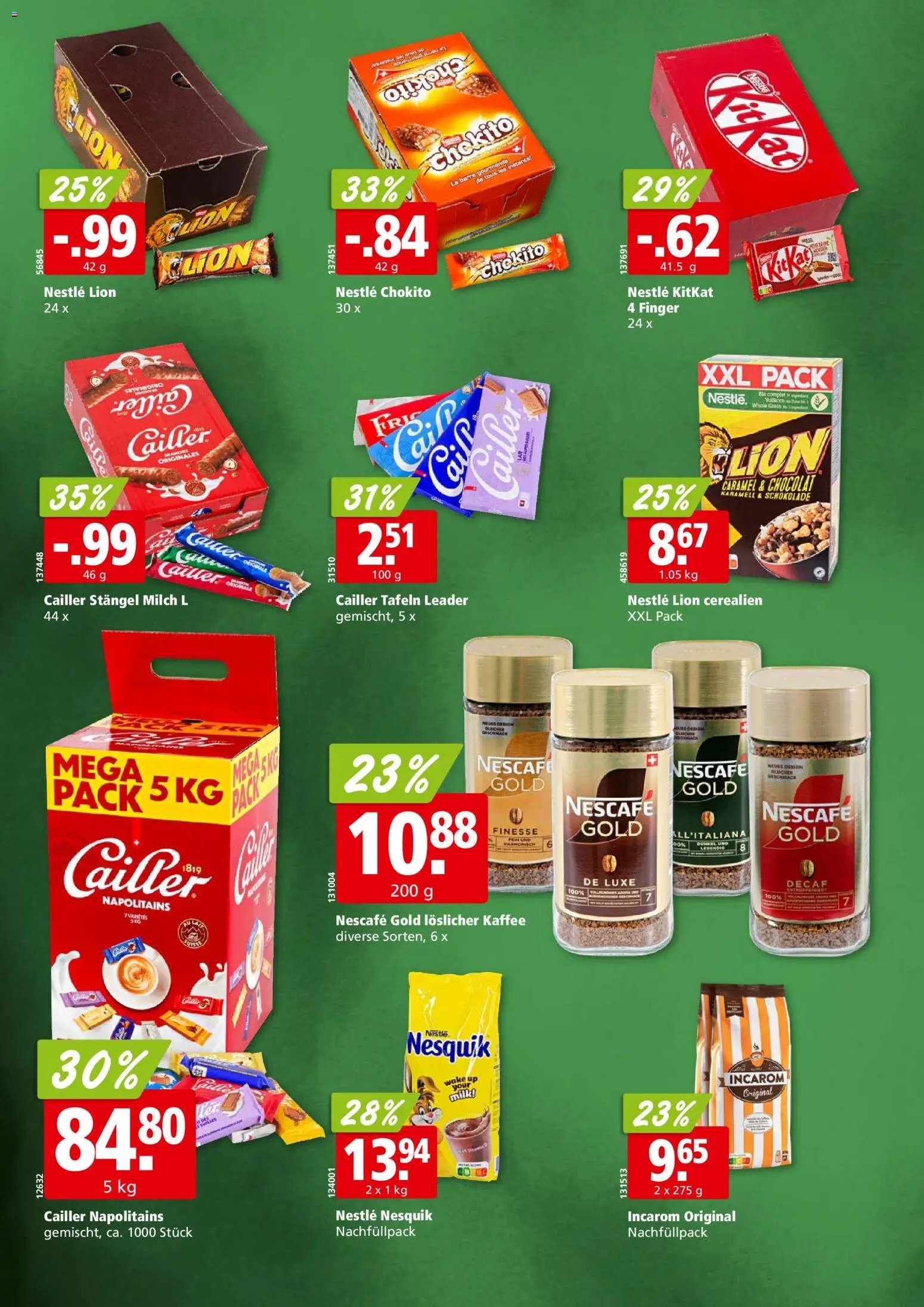 Aligro Aktionen Phänomenal Chavannes, Matran, Genf, Sitten (2026-01-26 - 2026-02-07)