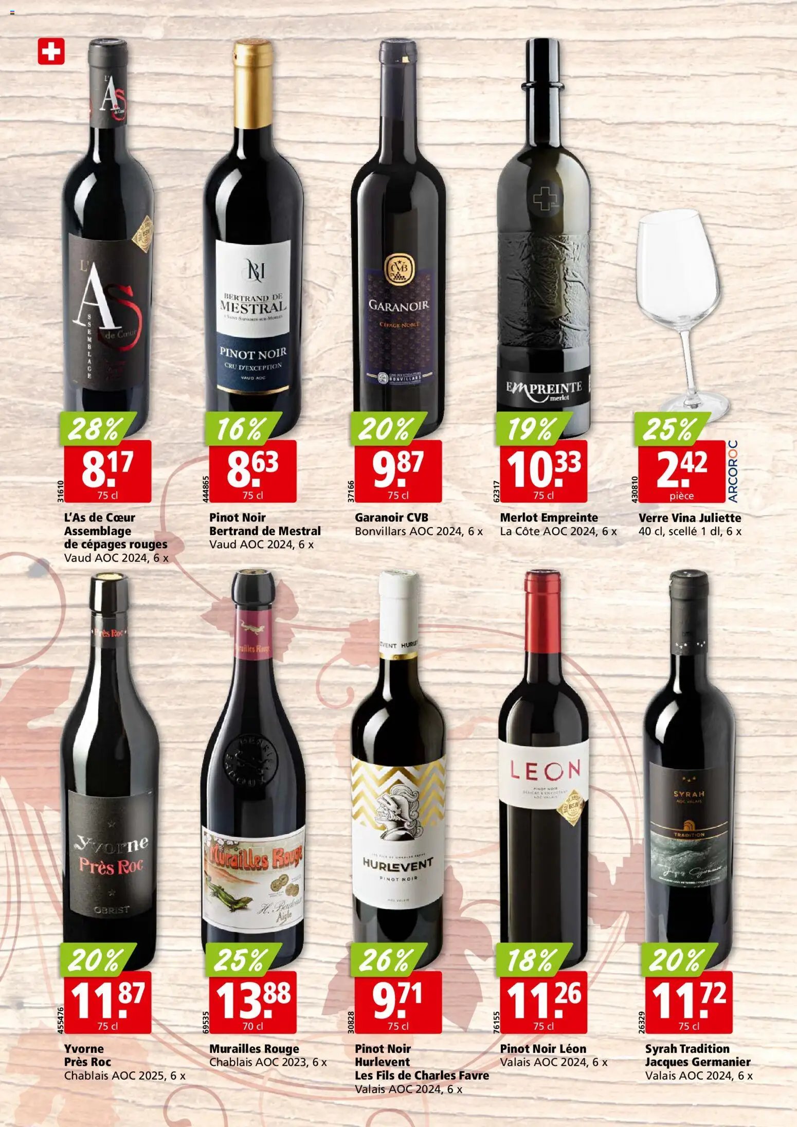 Aligro aktionen Vins Chavannes